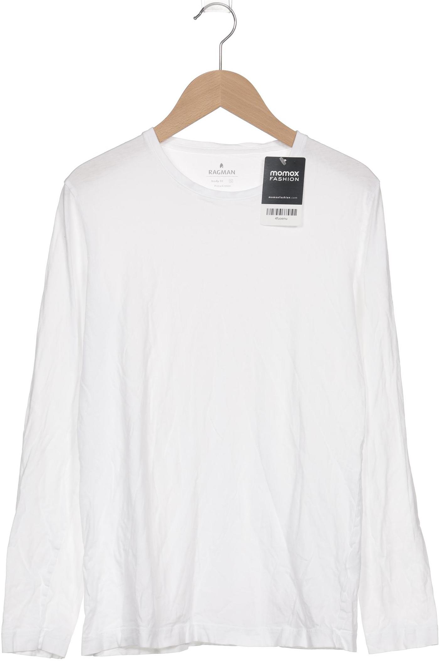 

ragman Herren Langarmshirt, weiß, Gr. 46