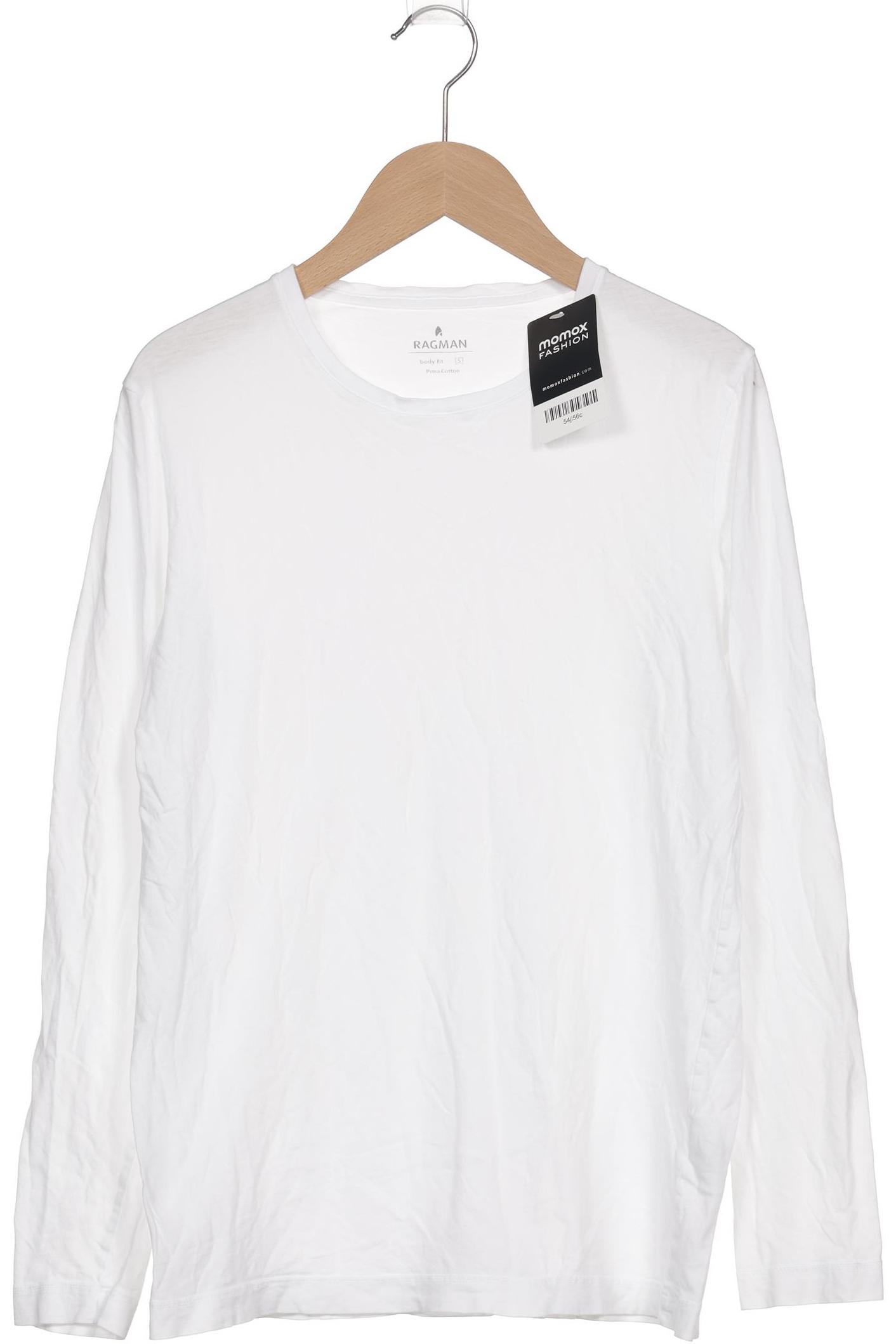 

ragman Herren Langarmshirt, weiß, Gr. 46