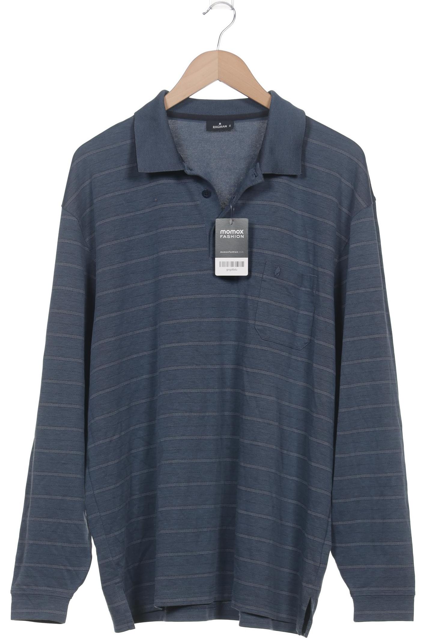 

ragman Herren Langarmshirt, blau, Gr. 56