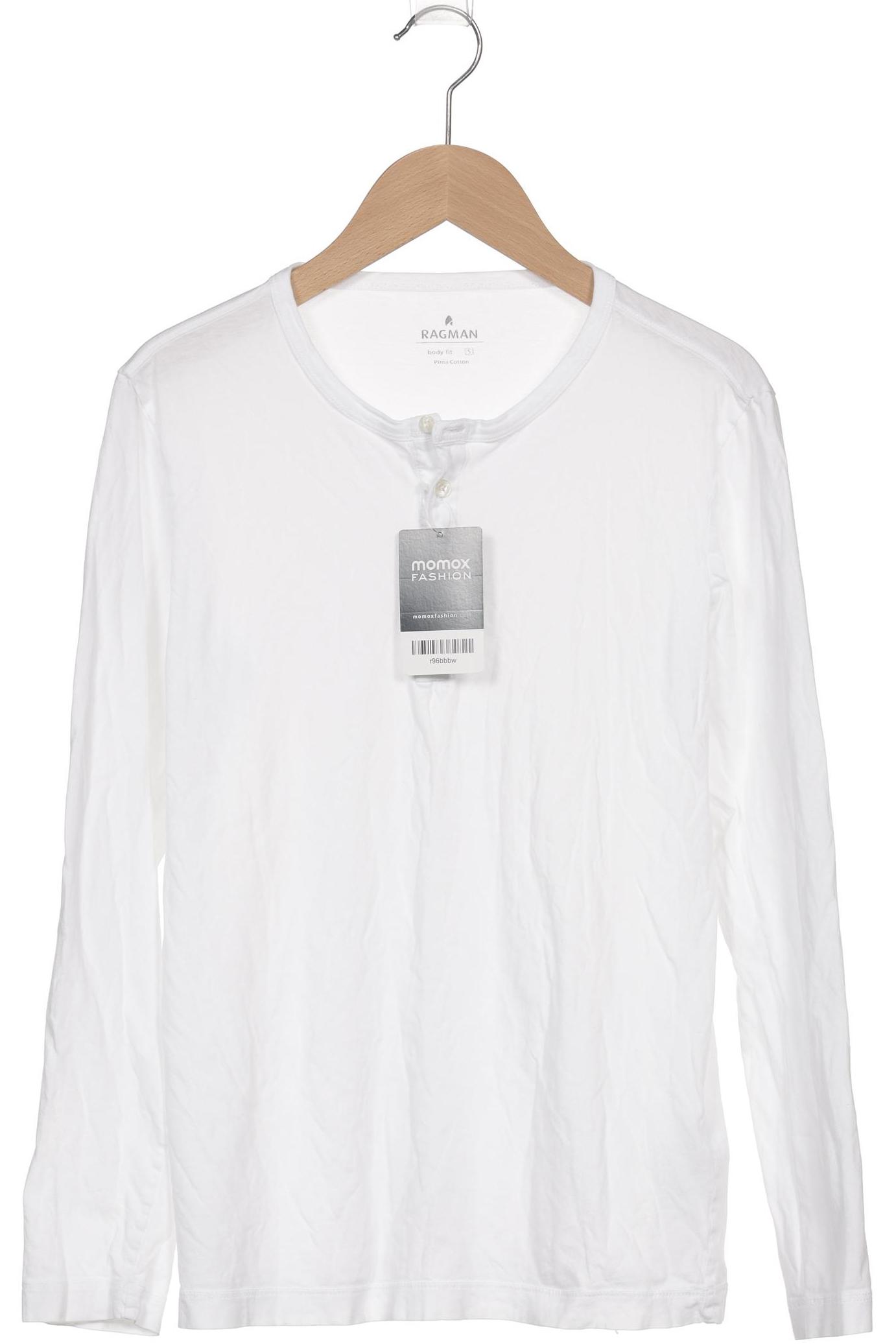 

ragman Herren Langarmshirt, weiß, Gr. 46