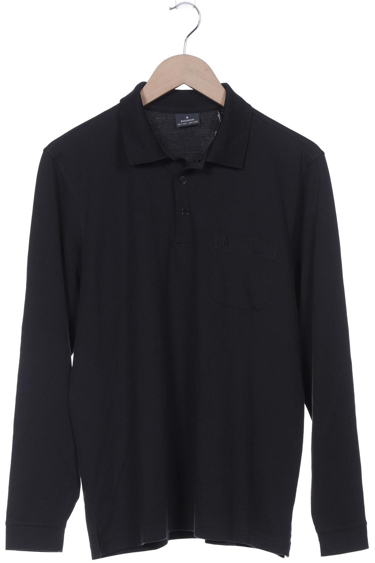

ragman Herren Poloshirt, schwarz, Gr. 48