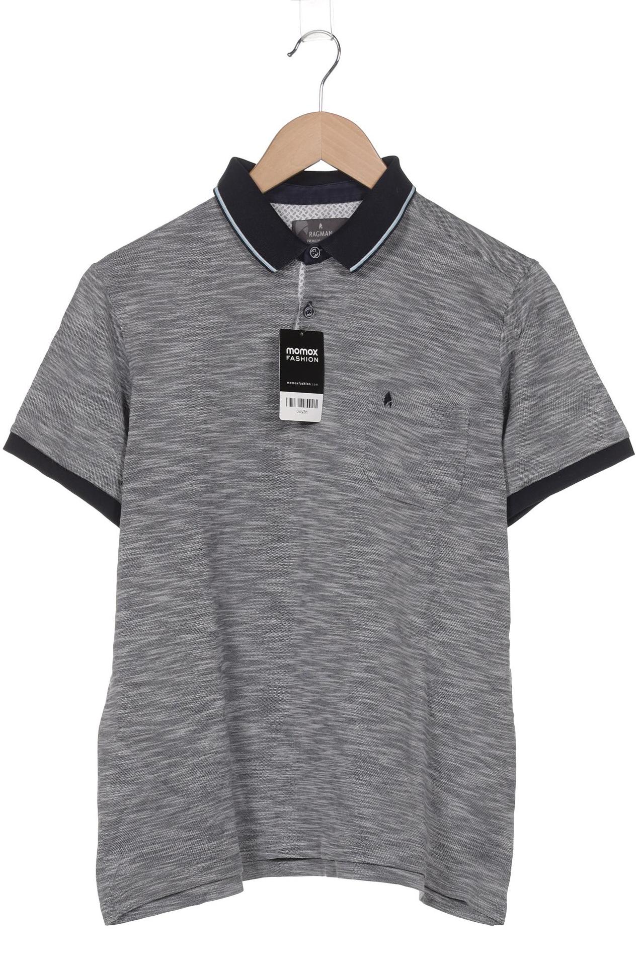 

ragman Herren Poloshirt, grau, Gr. 48