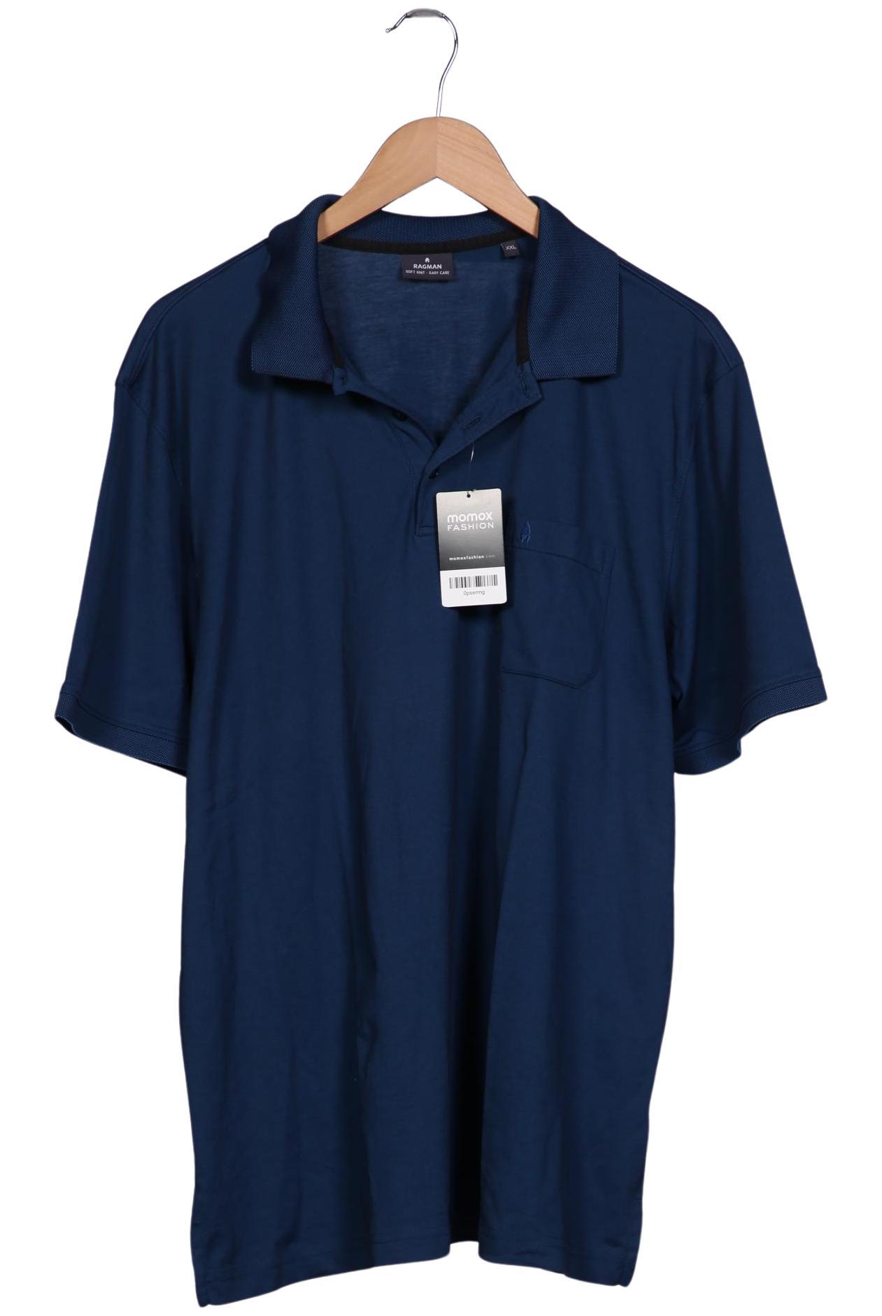 

ragman Herren Poloshirt, marineblau, Gr. 56
