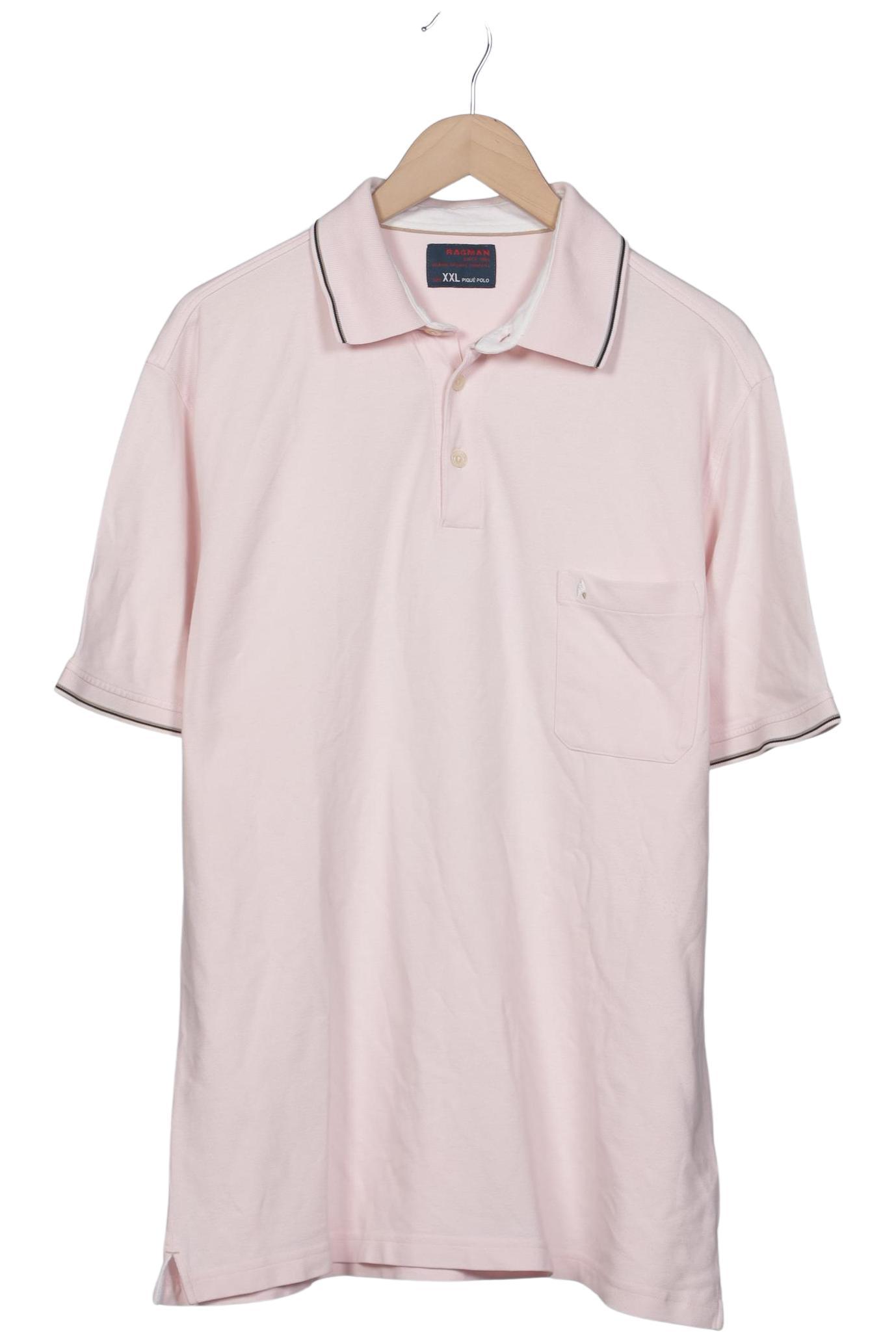 

ragman Herren Poloshirt, pink, Gr. 56