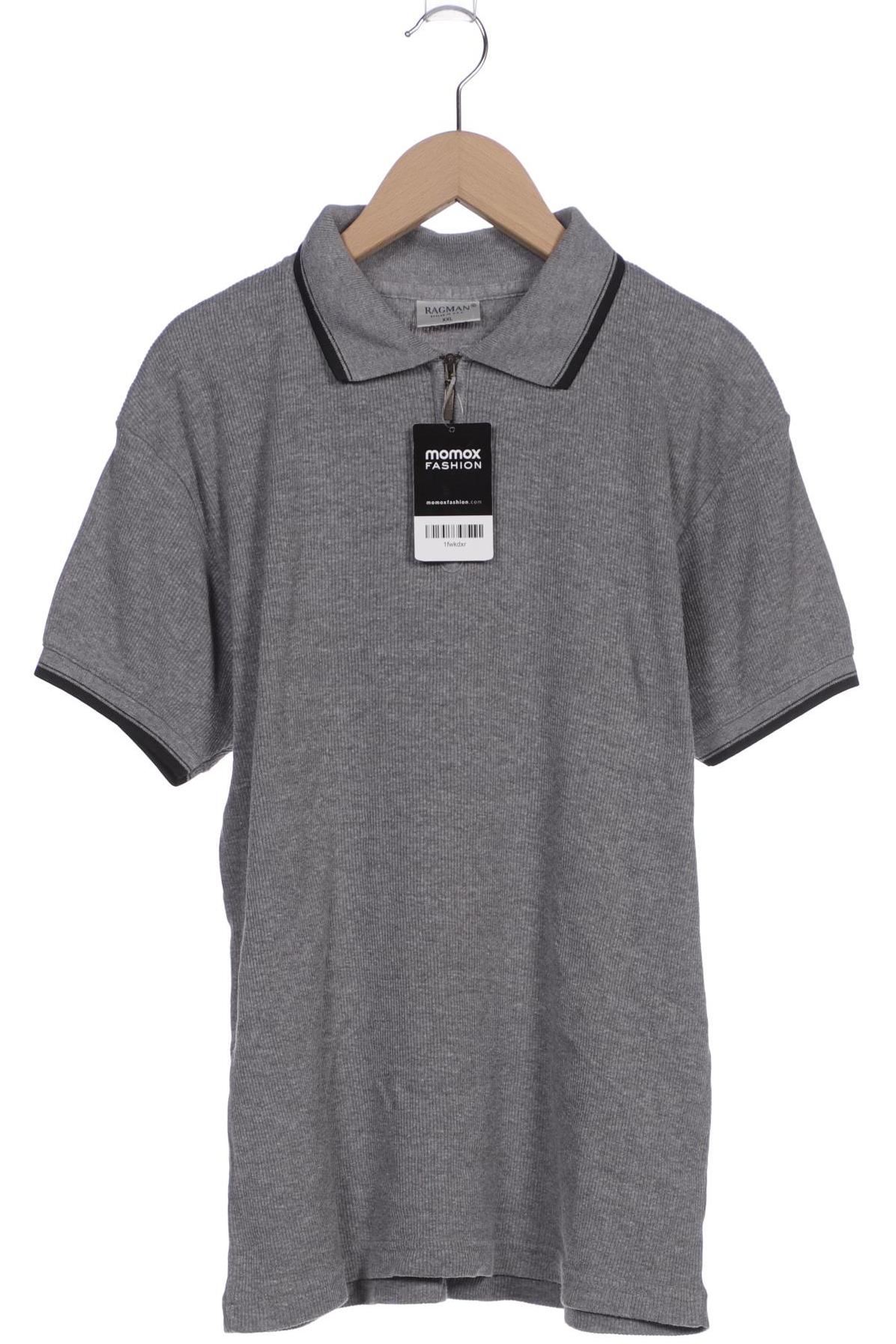 

ragman Herren Poloshirt, grau, Gr. 56