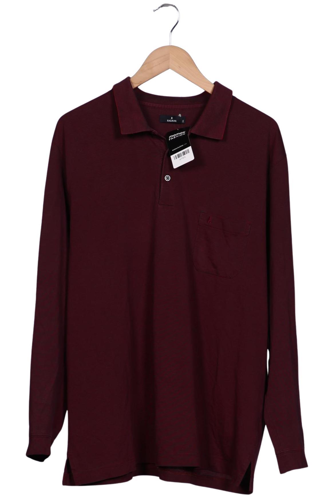 

ragman Herren Poloshirt, bordeaux, Gr. 56