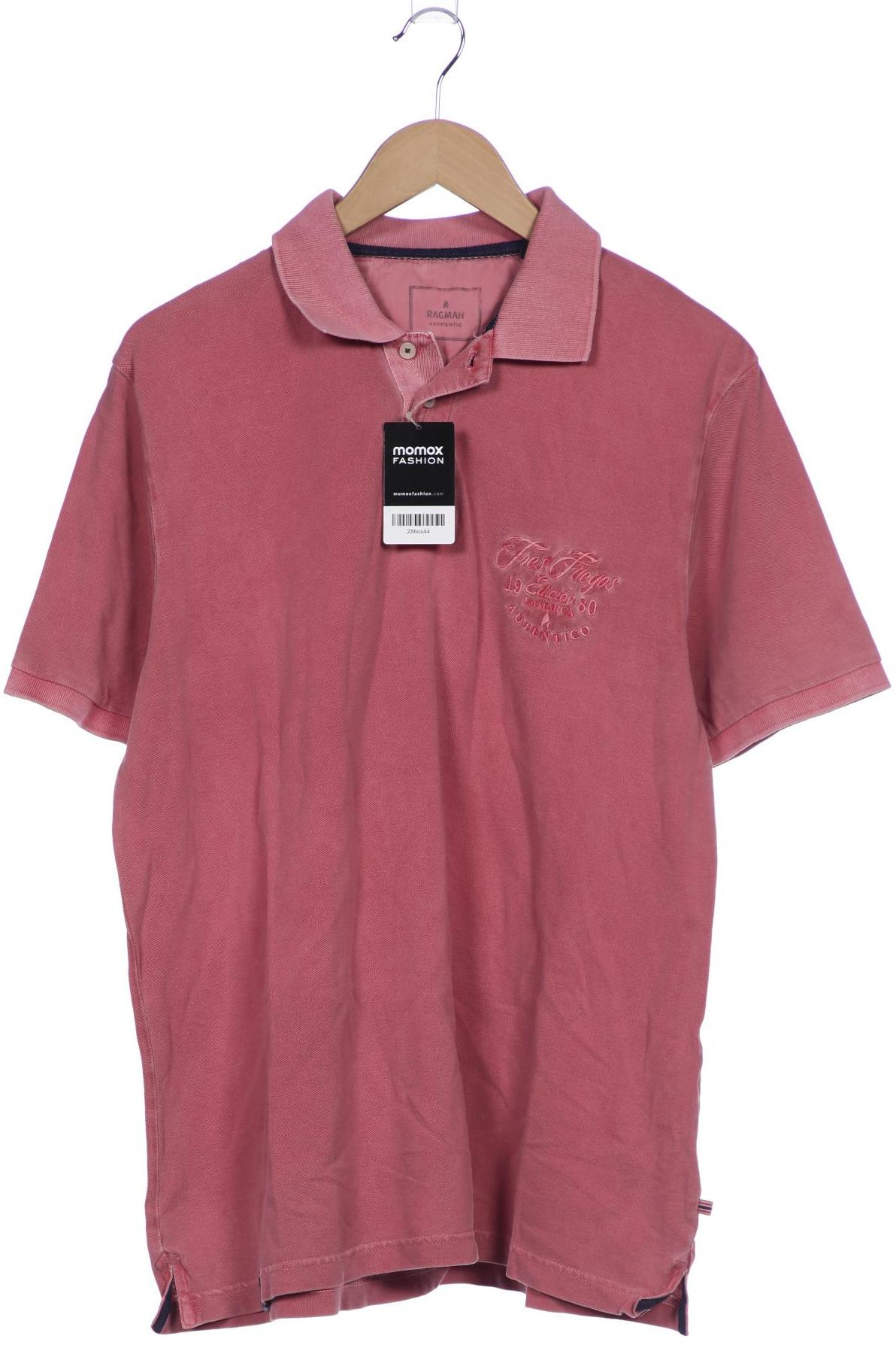 

ragman Herren Poloshirt, pink, Gr. 52