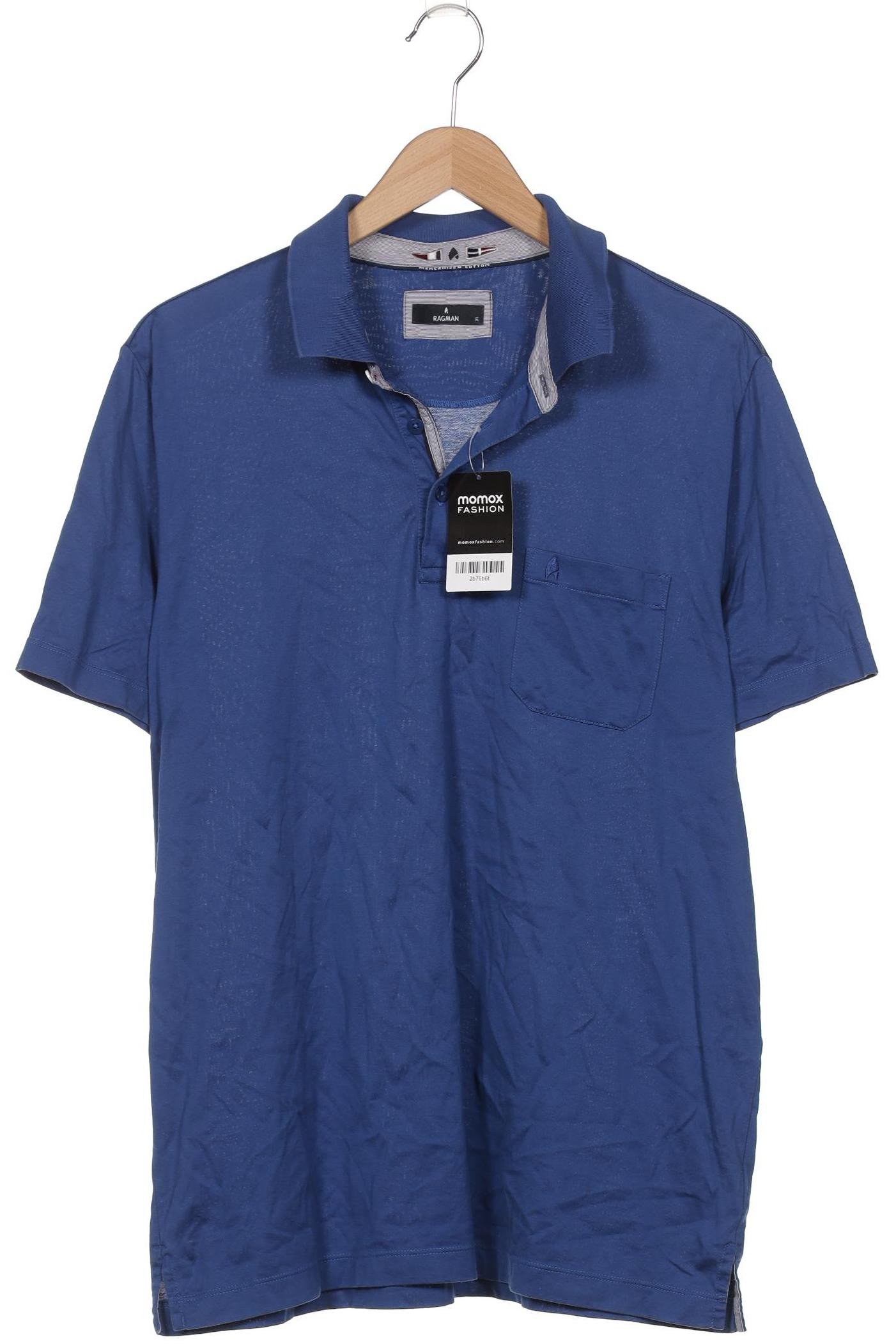 

ragman Herren Poloshirt, blau, Gr. 54