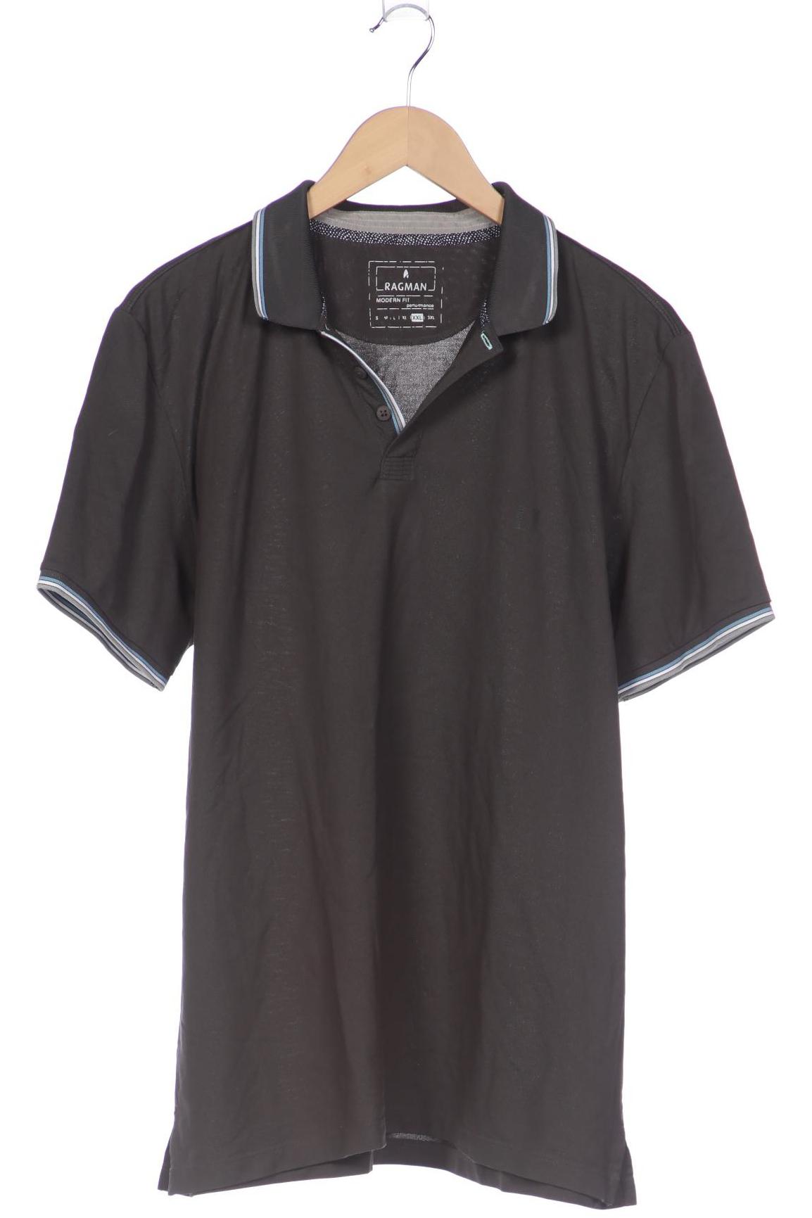 

ragman Herren Poloshirt, grau, Gr. 56