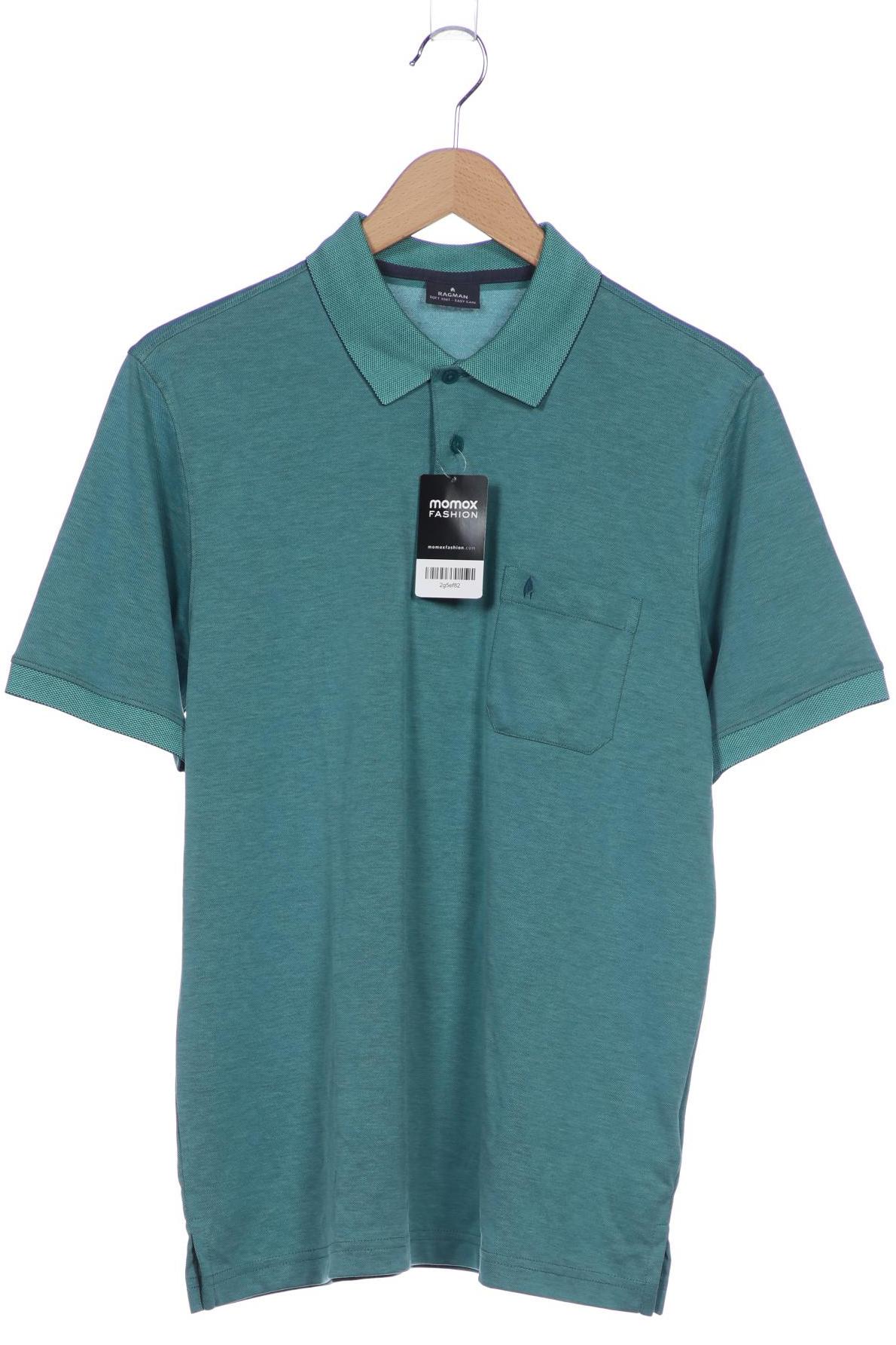 

ragman Herren Poloshirt, türkis, Gr. 48