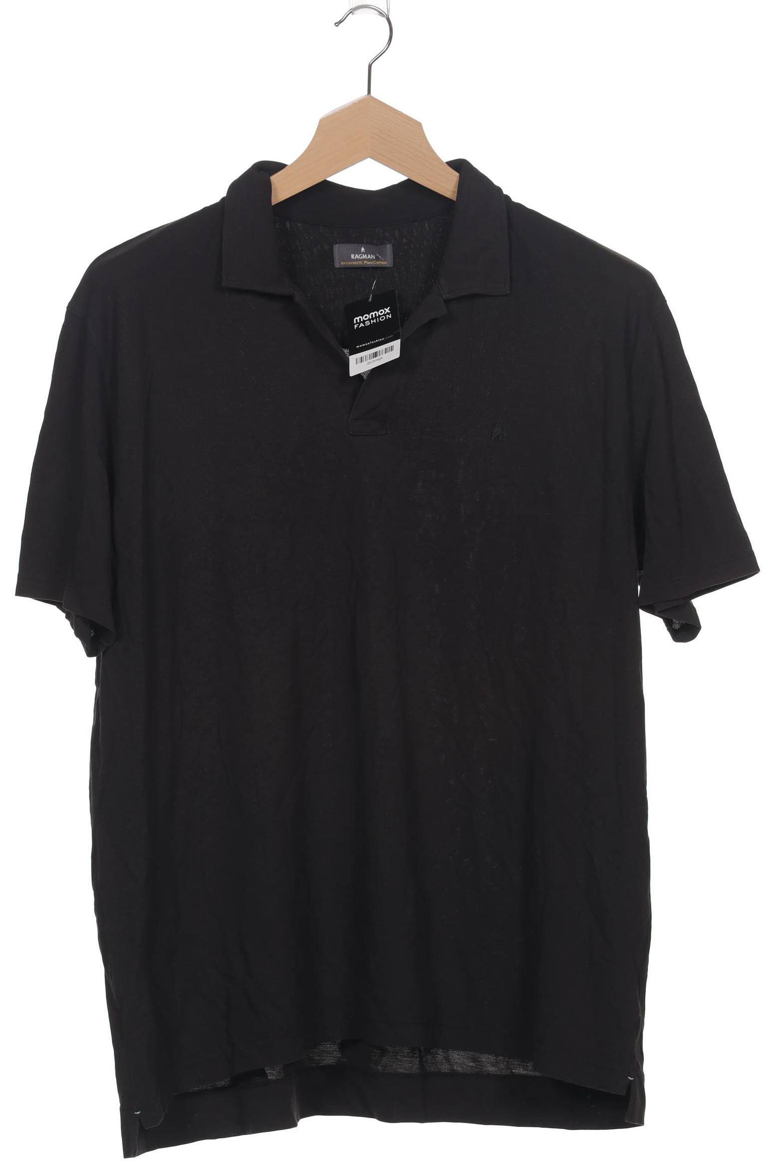 

ragman Herren Poloshirt, schwarz, Gr. 58
