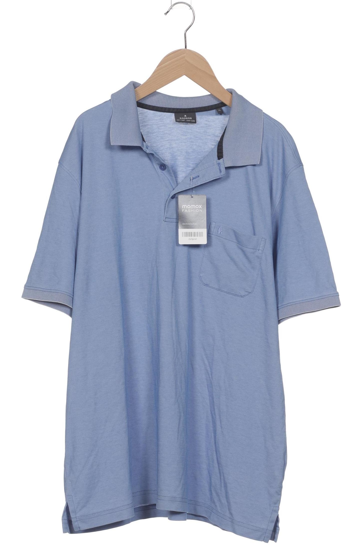 

ragman Herren Poloshirt, blau, Gr. 54