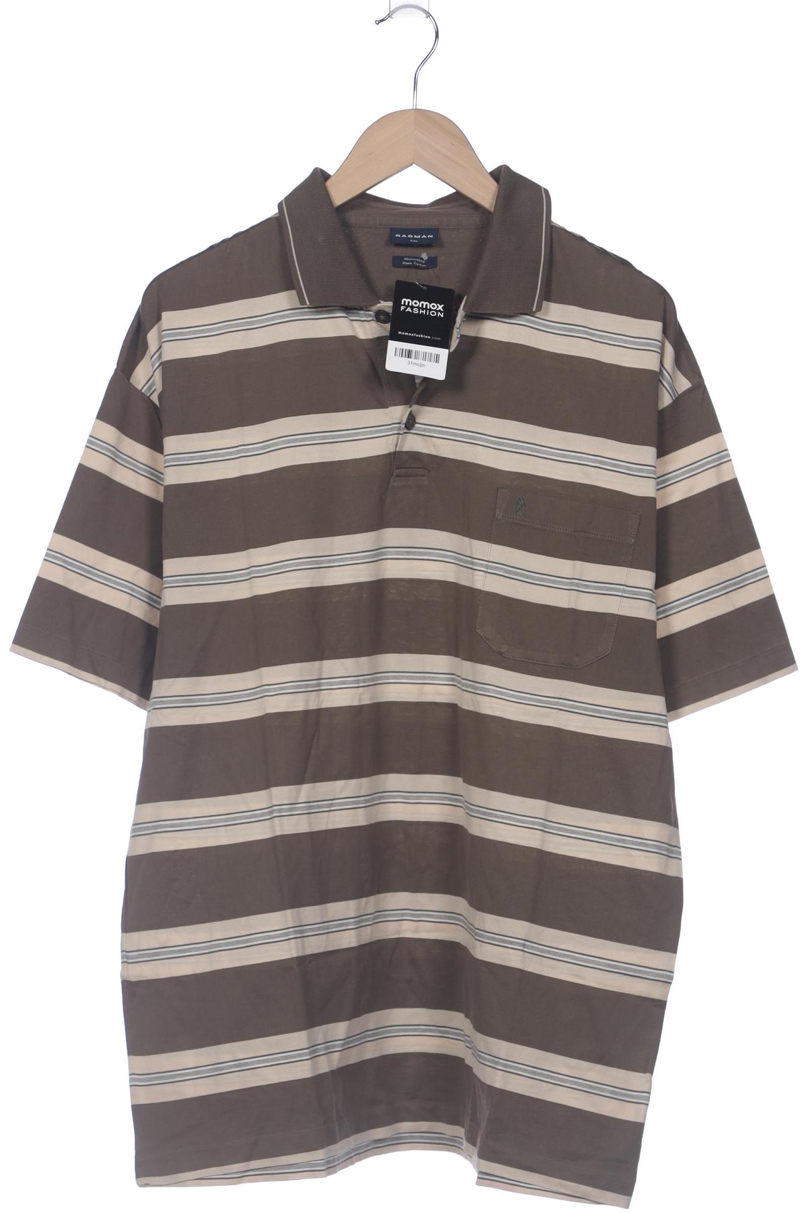 

ragman Herren Poloshirt, braun, Gr. 56