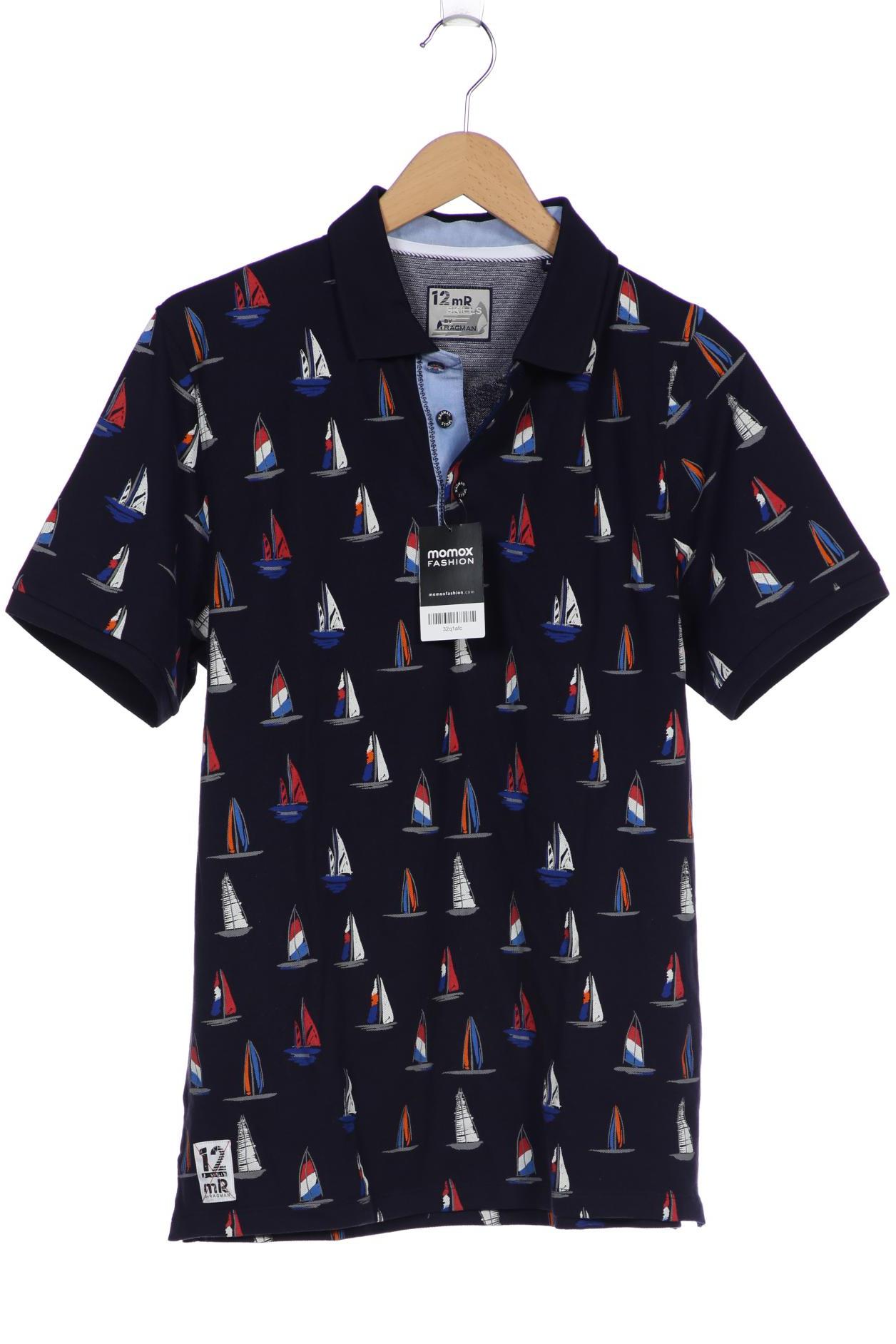 

ragman Herren Poloshirt, marineblau