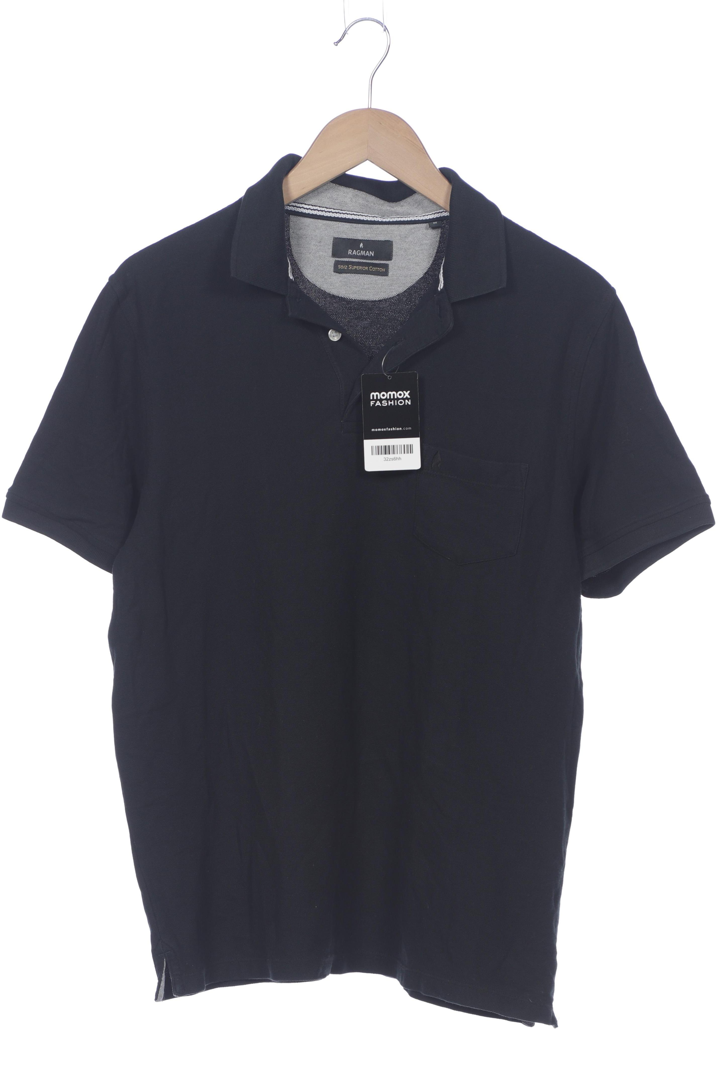 

ragman Herren Poloshirt, schwarz, Gr. 48