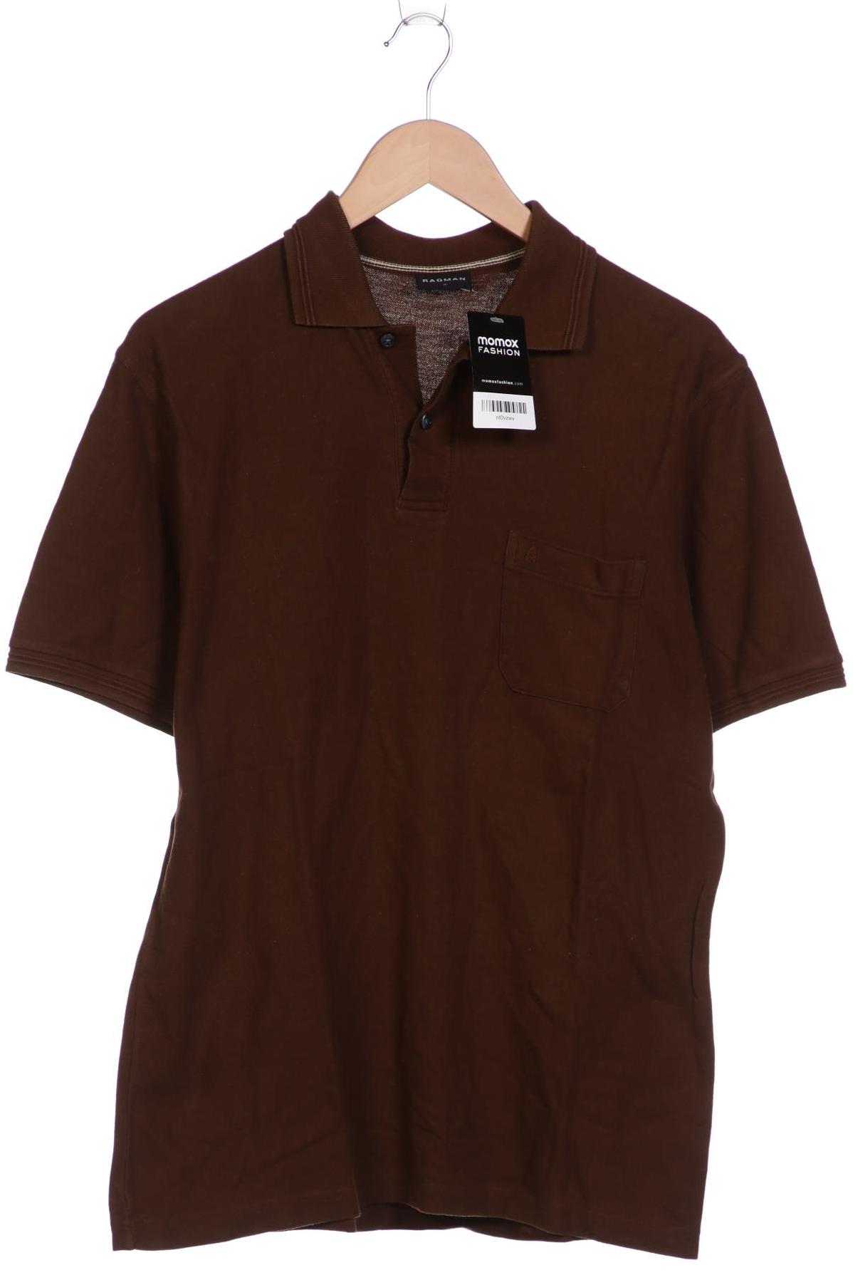 

ragman Herren Poloshirt, braun, Gr. 48