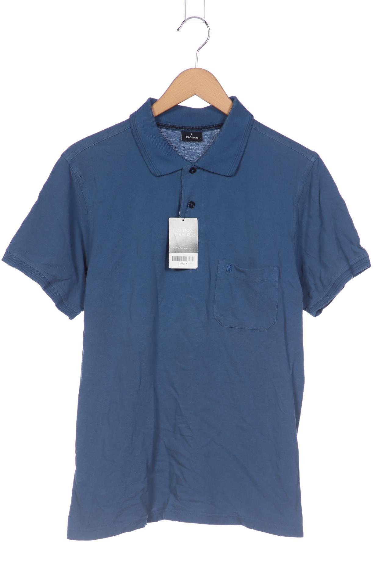 

ragman Herren Poloshirt, blau, Gr. 52
