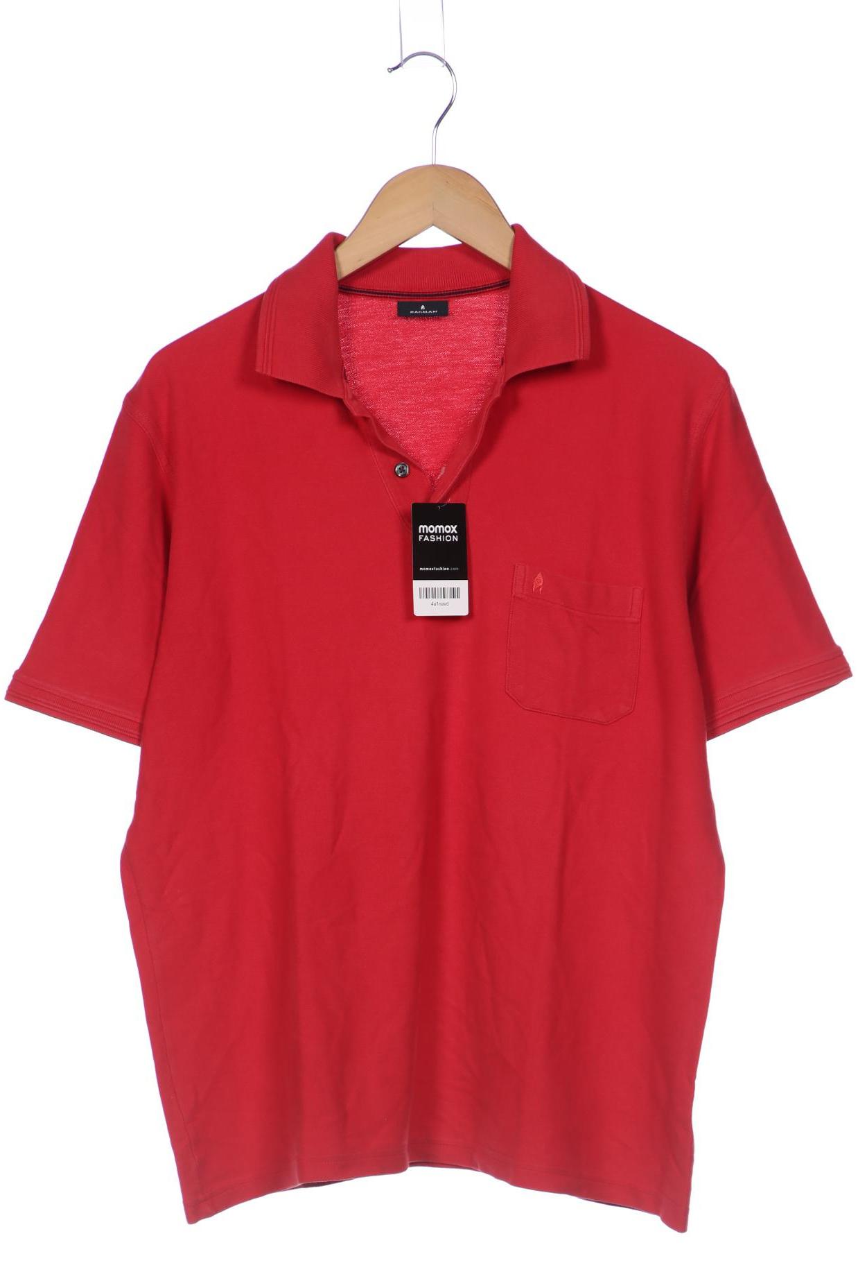 

ragman Herren Poloshirt, rot, Gr. 52