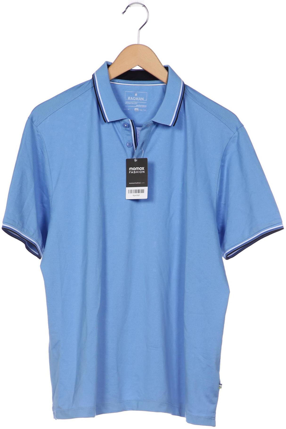 

ragman Herren Poloshirt, blau, Gr. 54