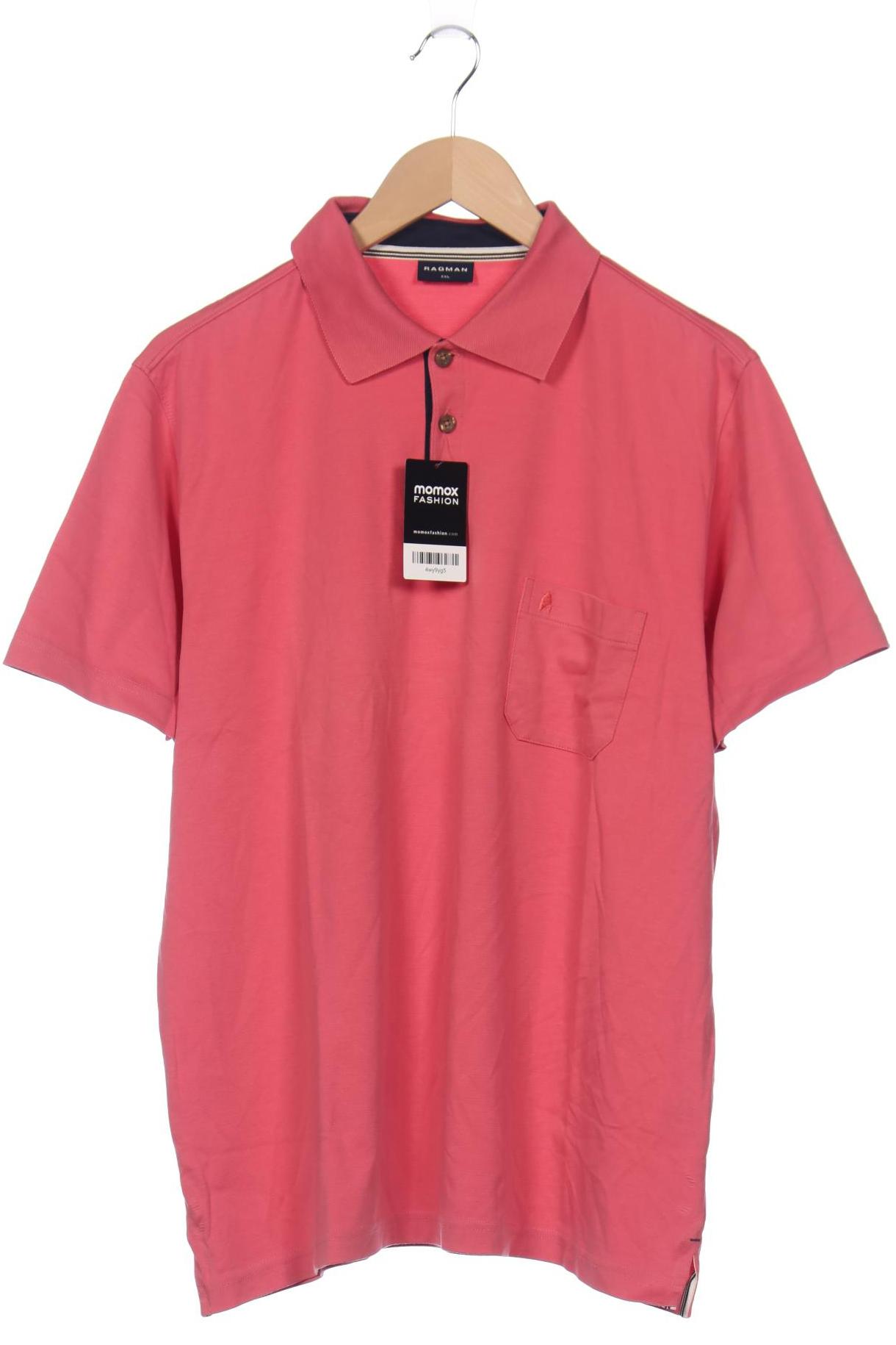 

ragman Herren Poloshirt, pink, Gr. 56