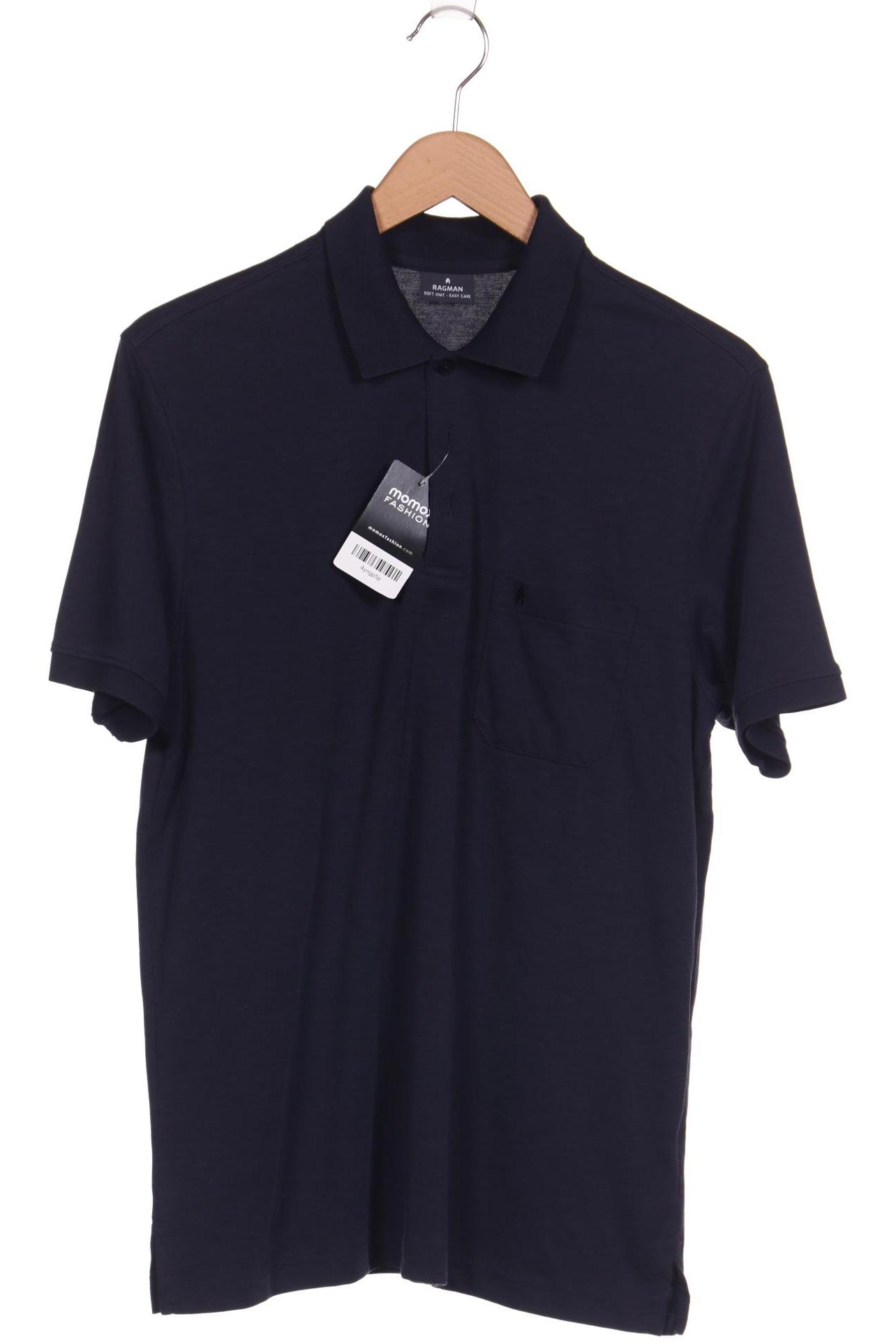 

ragman Herren Poloshirt, marineblau