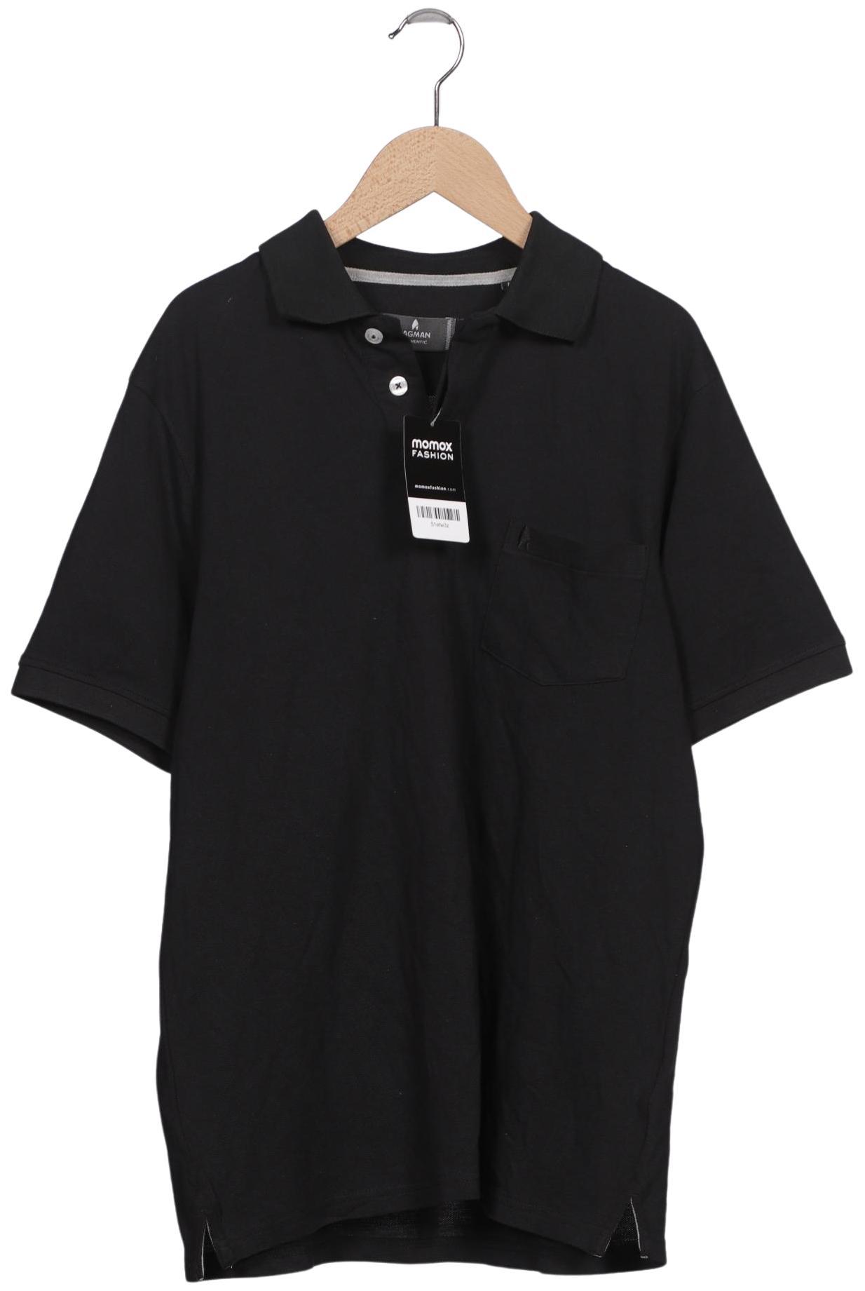 

ragman Herren Poloshirt, schwarz, Gr. 48