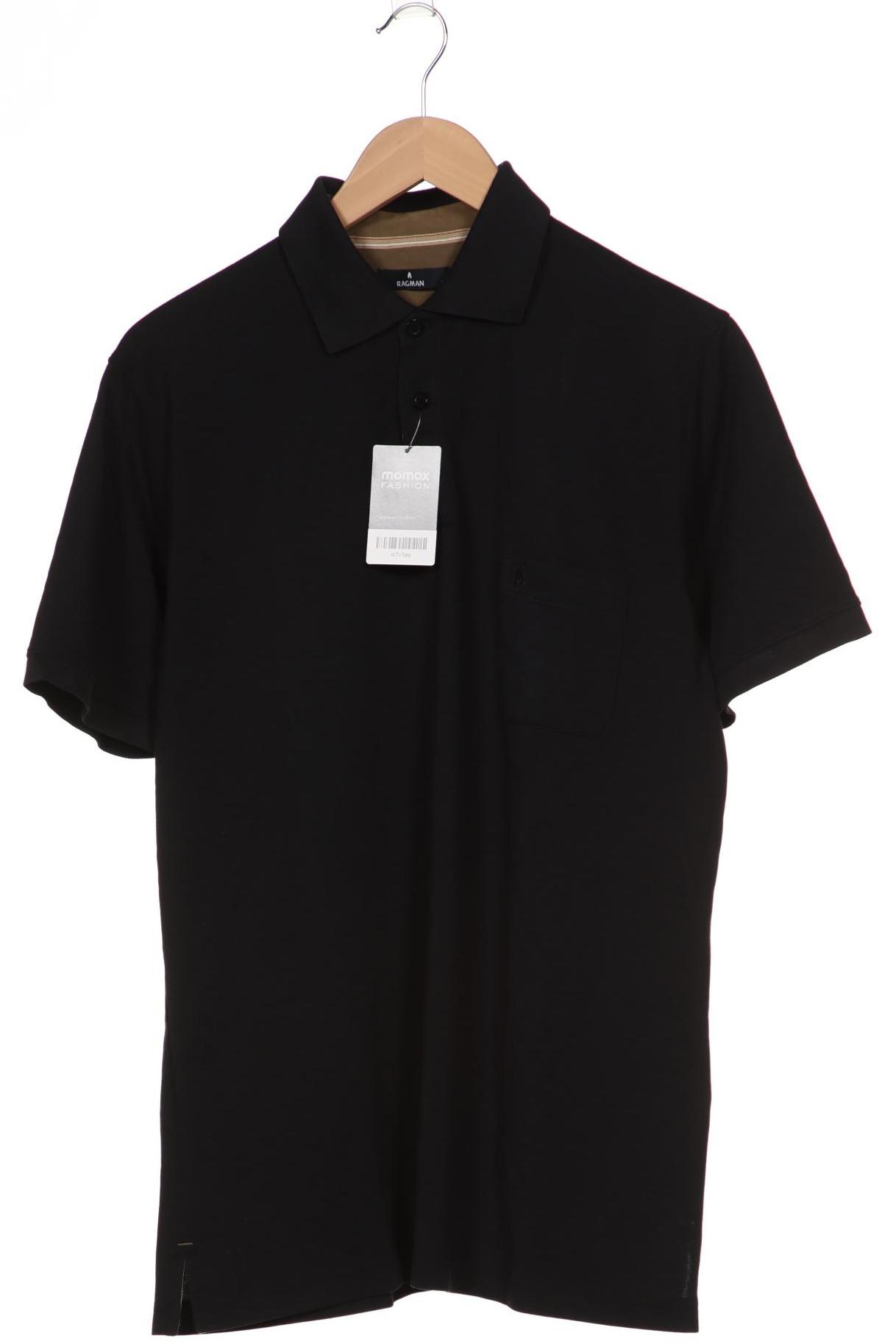 

ragman Herren Poloshirt, schwarz
