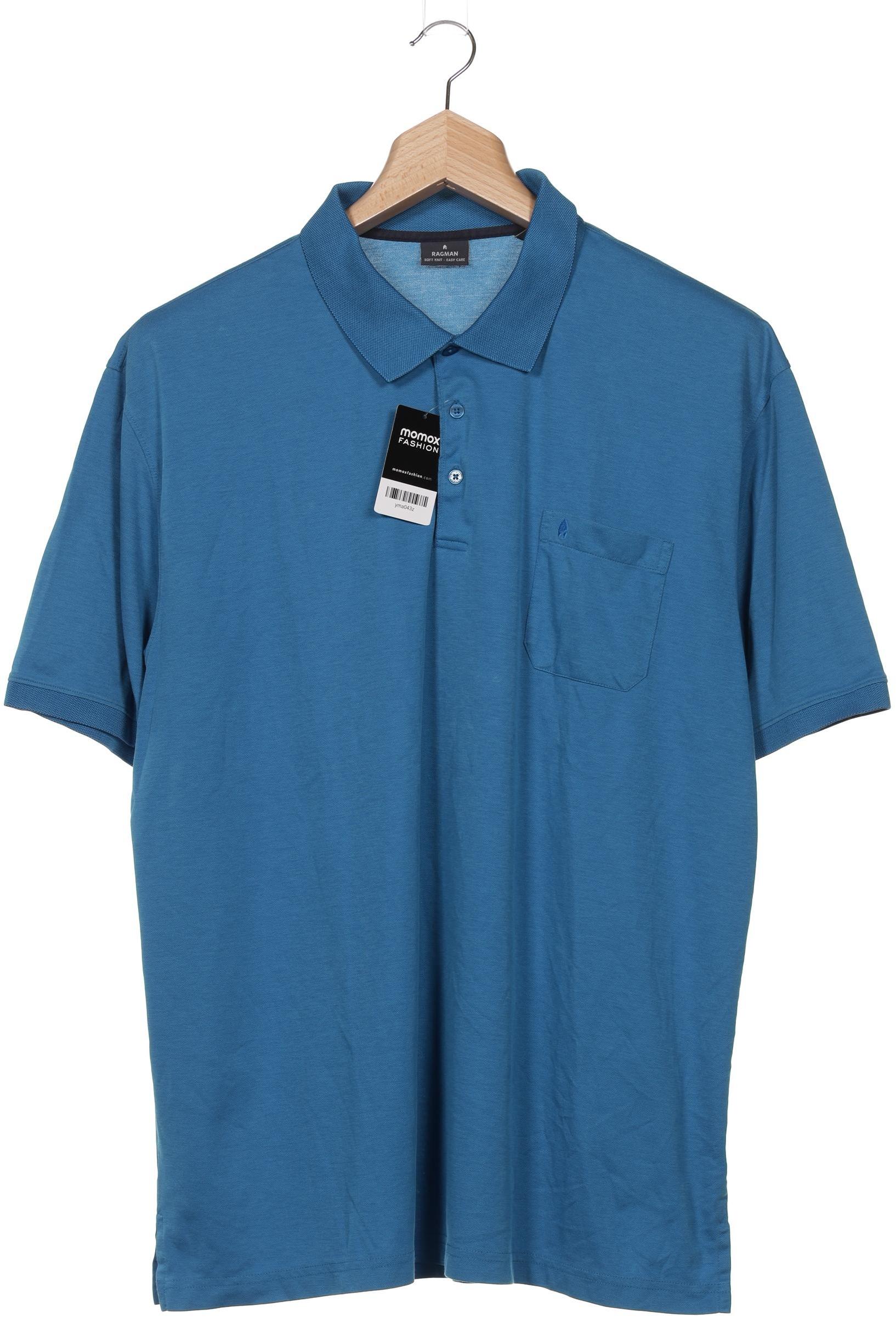 

ragman Herren Poloshirt, blau, Gr. 60