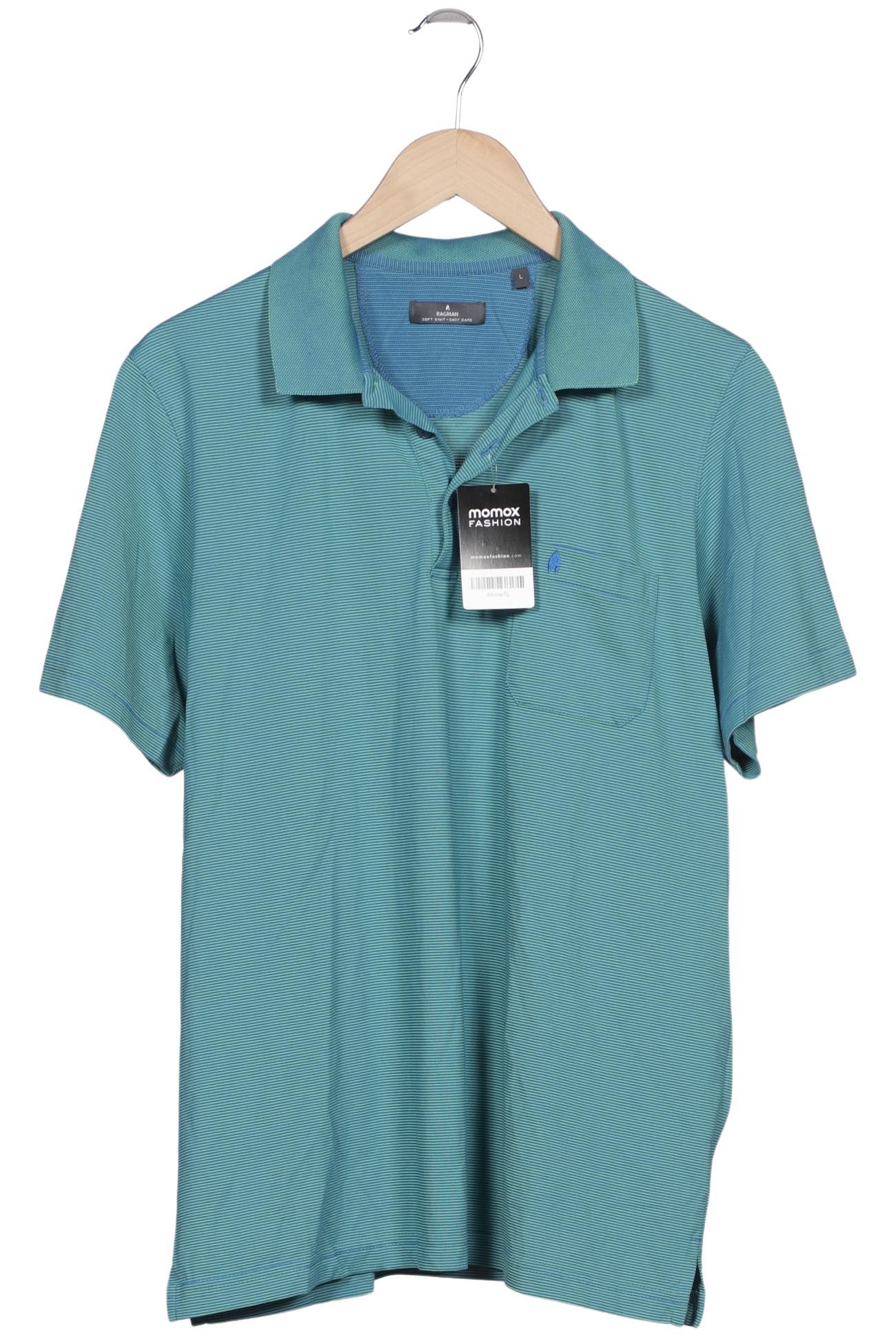 

ragman Herren Poloshirt, türkis, Gr. 52
