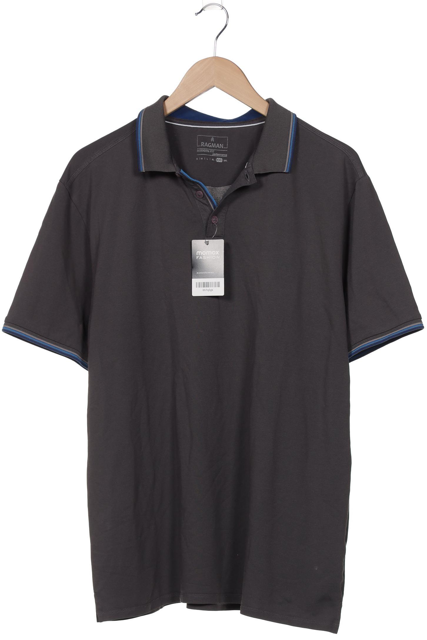 

ragman Herren Poloshirt, grau, Gr. 56