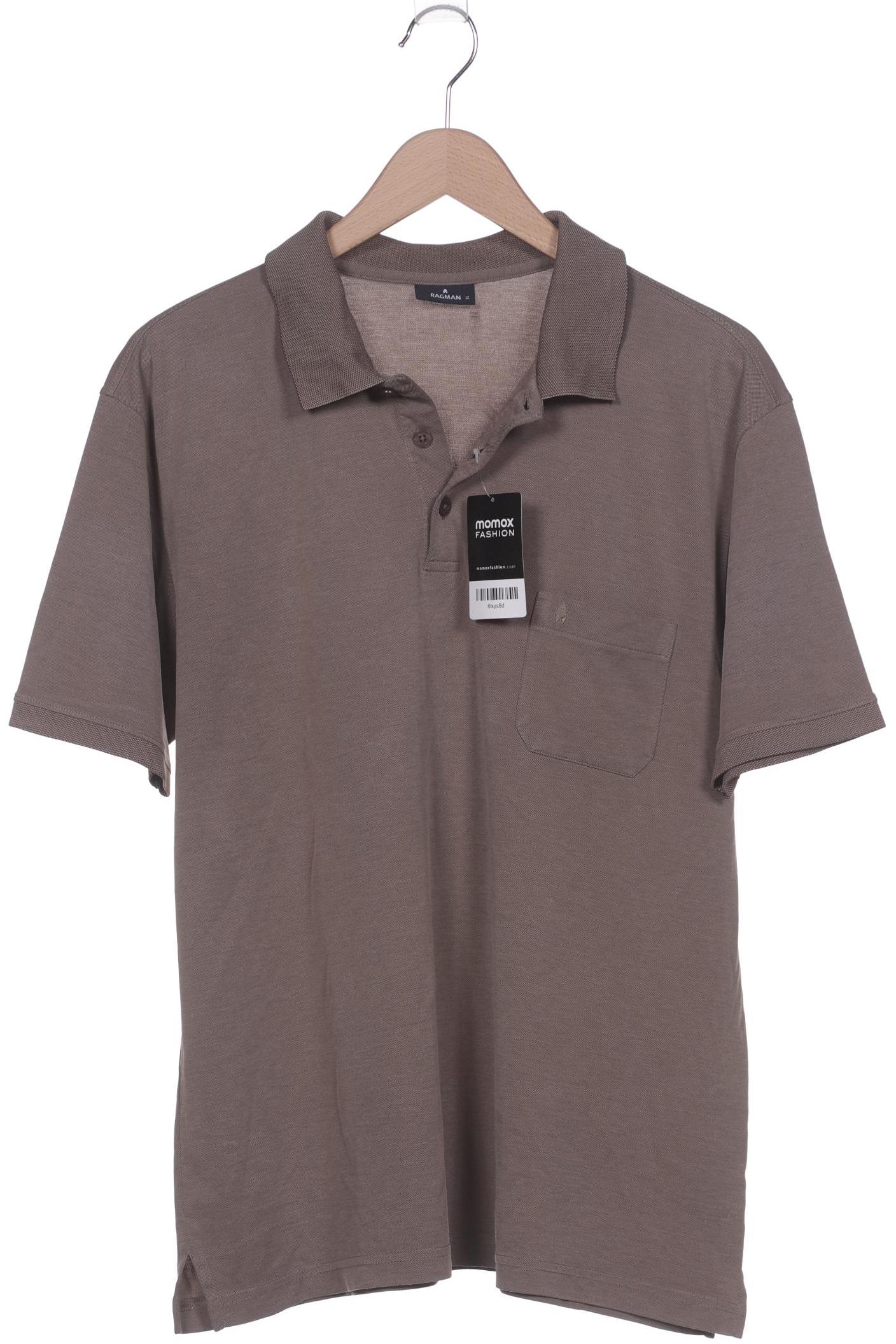 

ragman Herren Poloshirt, braun, Gr. 54