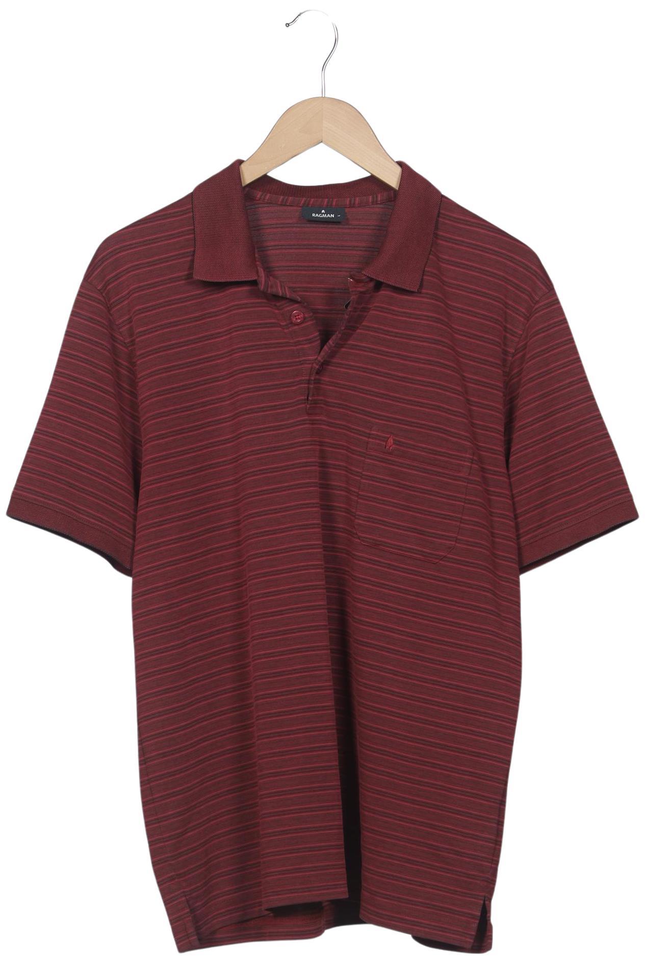 

ragman Herren Poloshirt, rot, Gr. 52