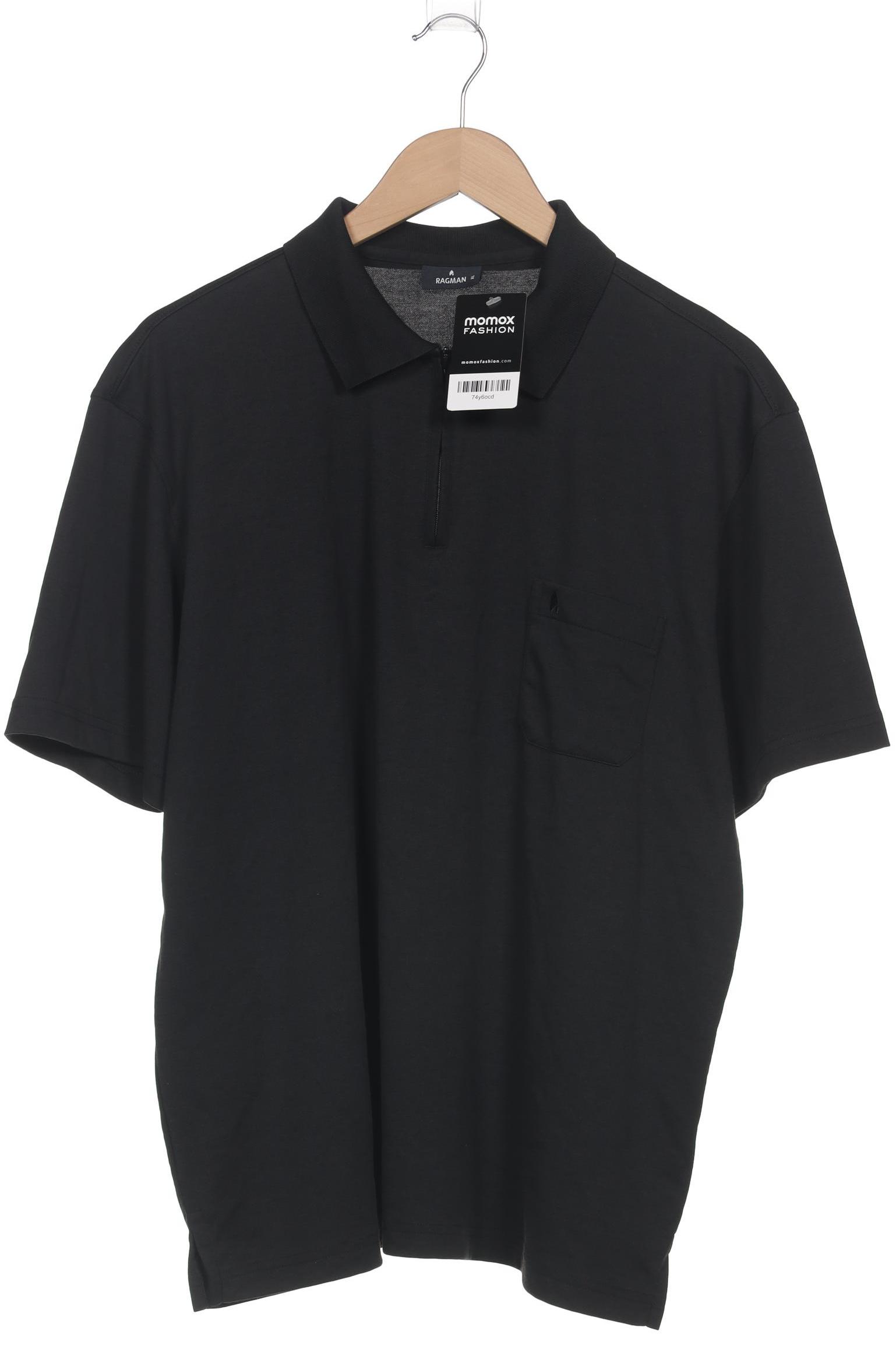 

ragman Herren Poloshirt, schwarz, Gr. 54