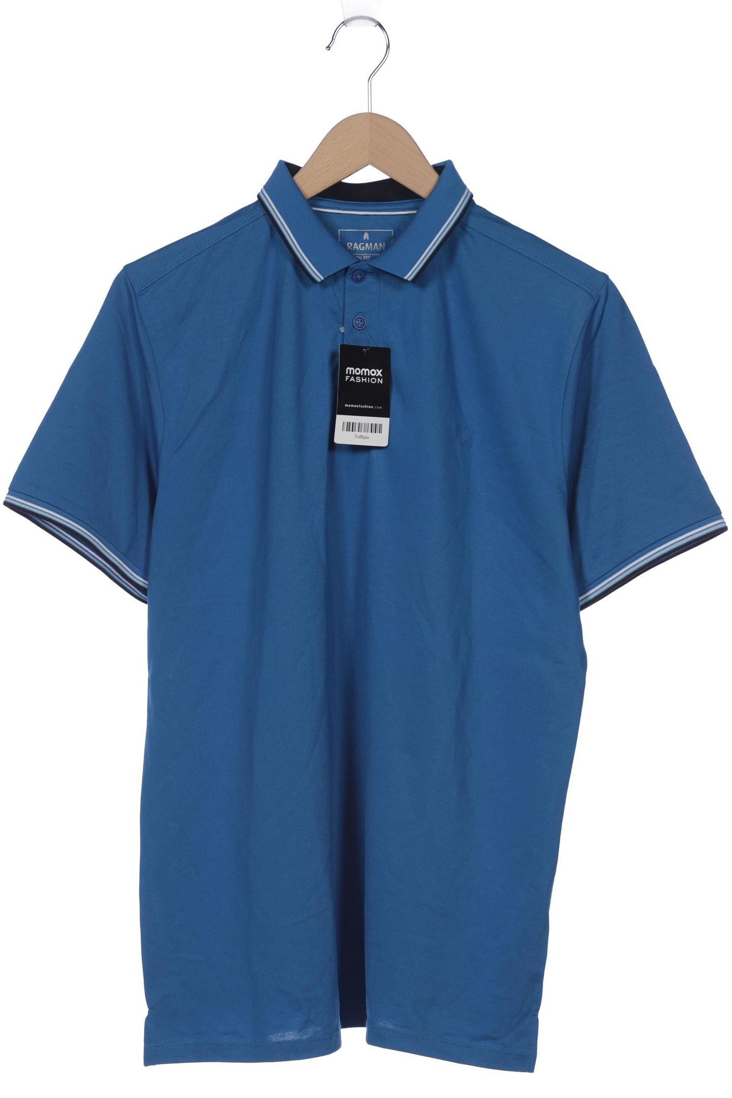 

ragman Herren Poloshirt, blau