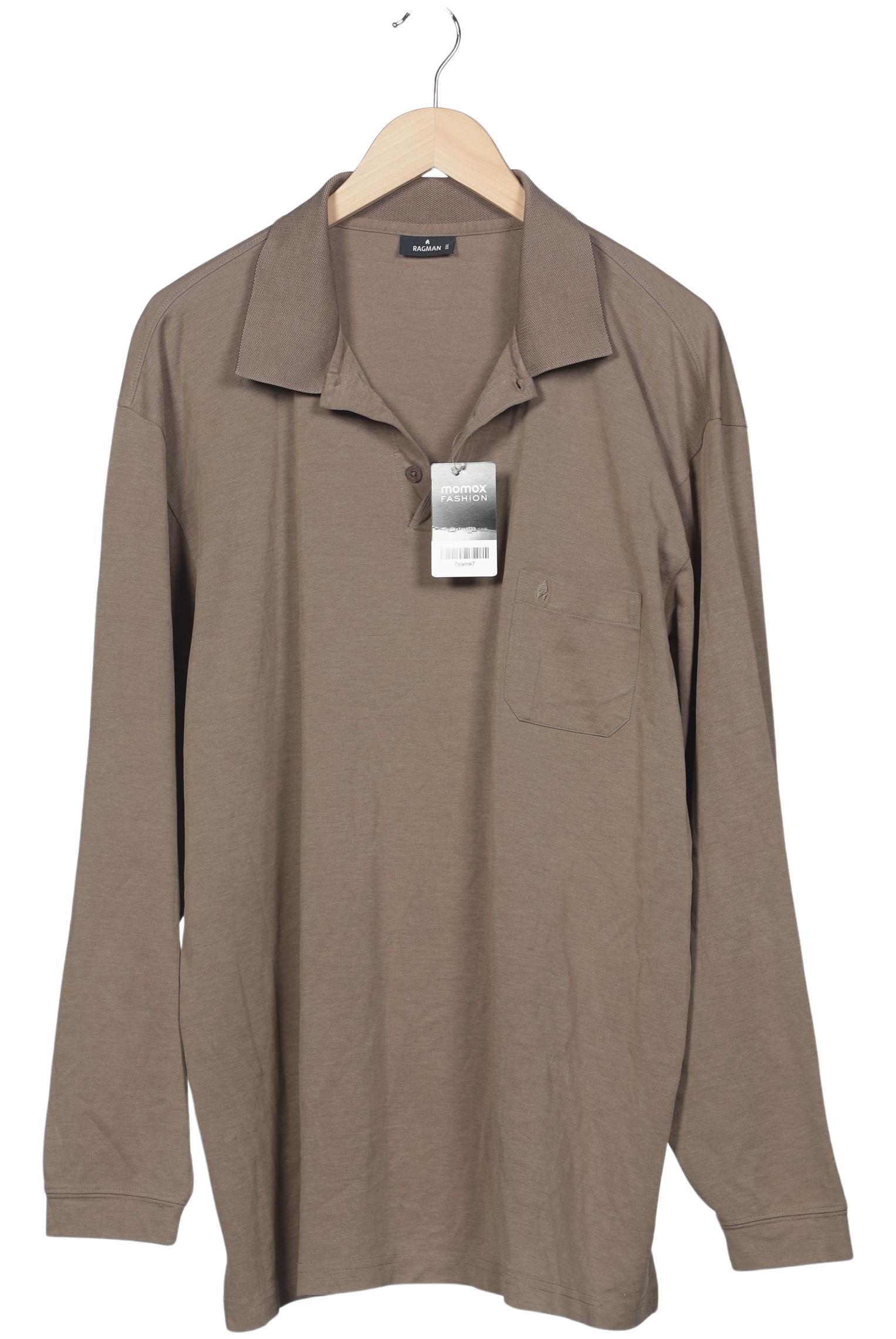 

ragman Herren Poloshirt, braun, Gr. 58