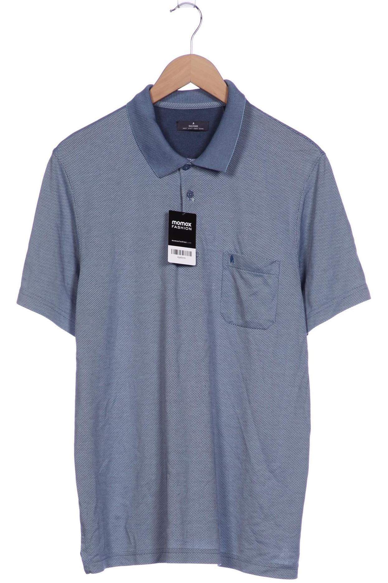 

ragman Herren Poloshirt, blau, Gr. 52