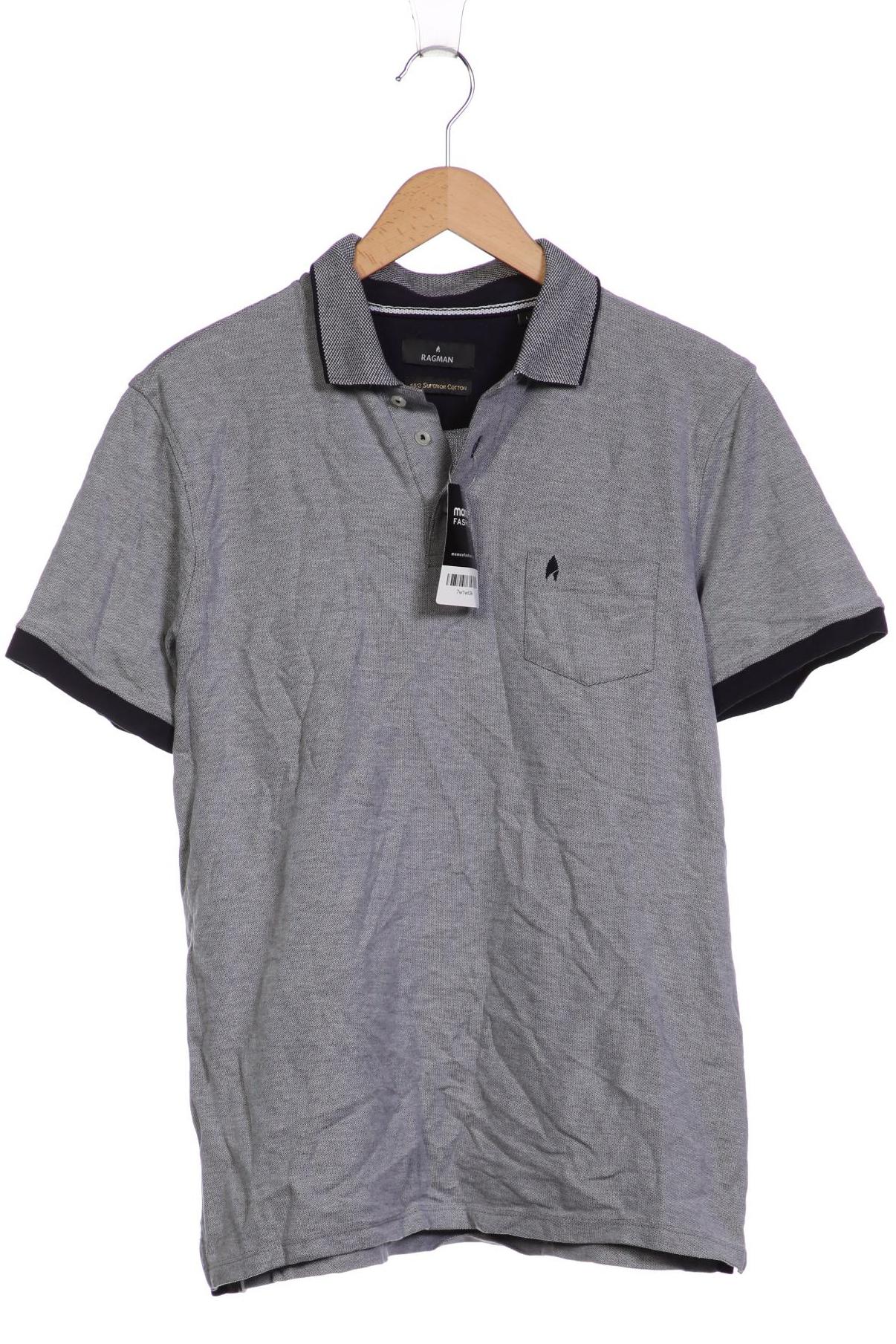 

ragman Herren Poloshirt, blau, Gr. 52