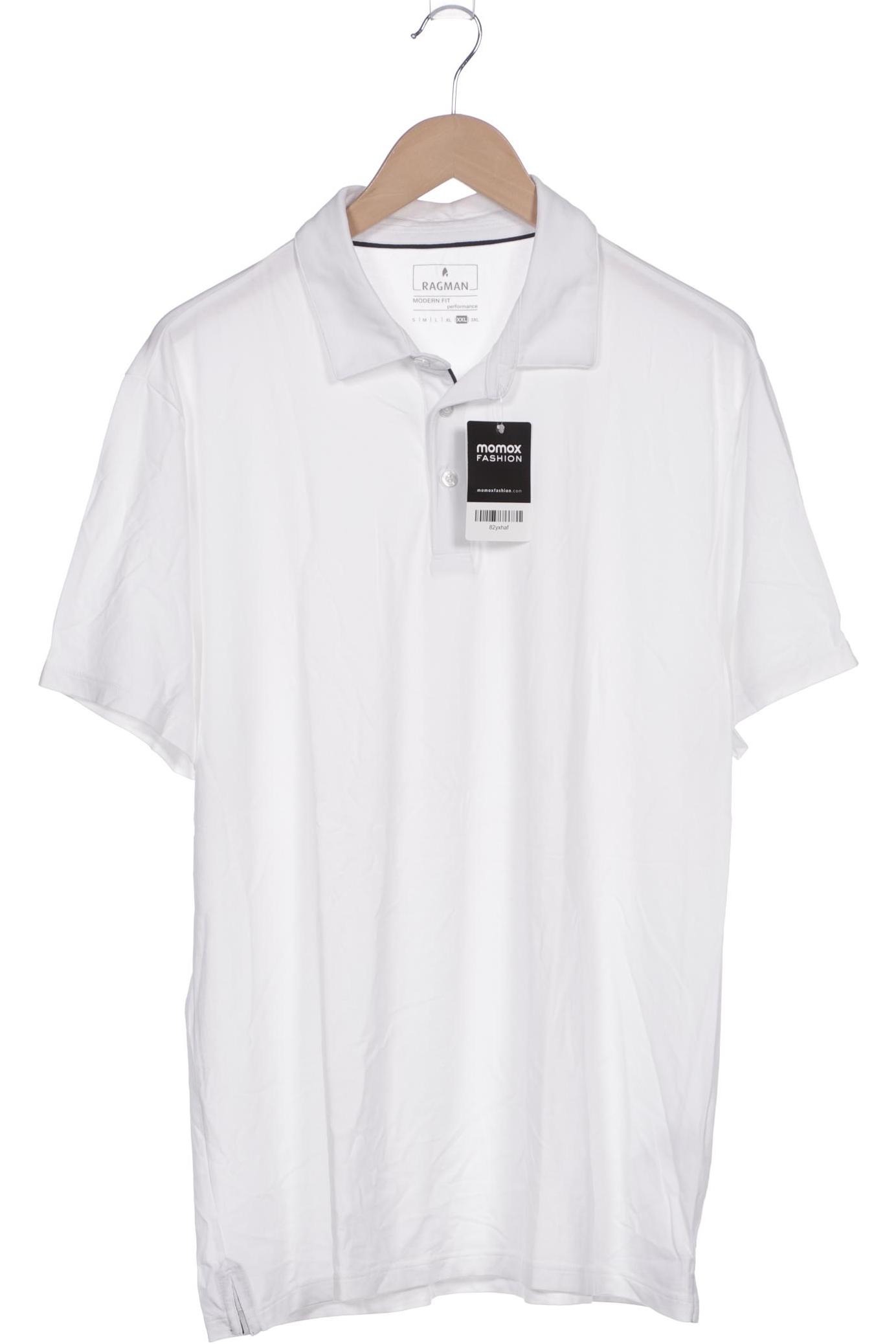 

ragman Herren Poloshirt, weiß, Gr. 56
