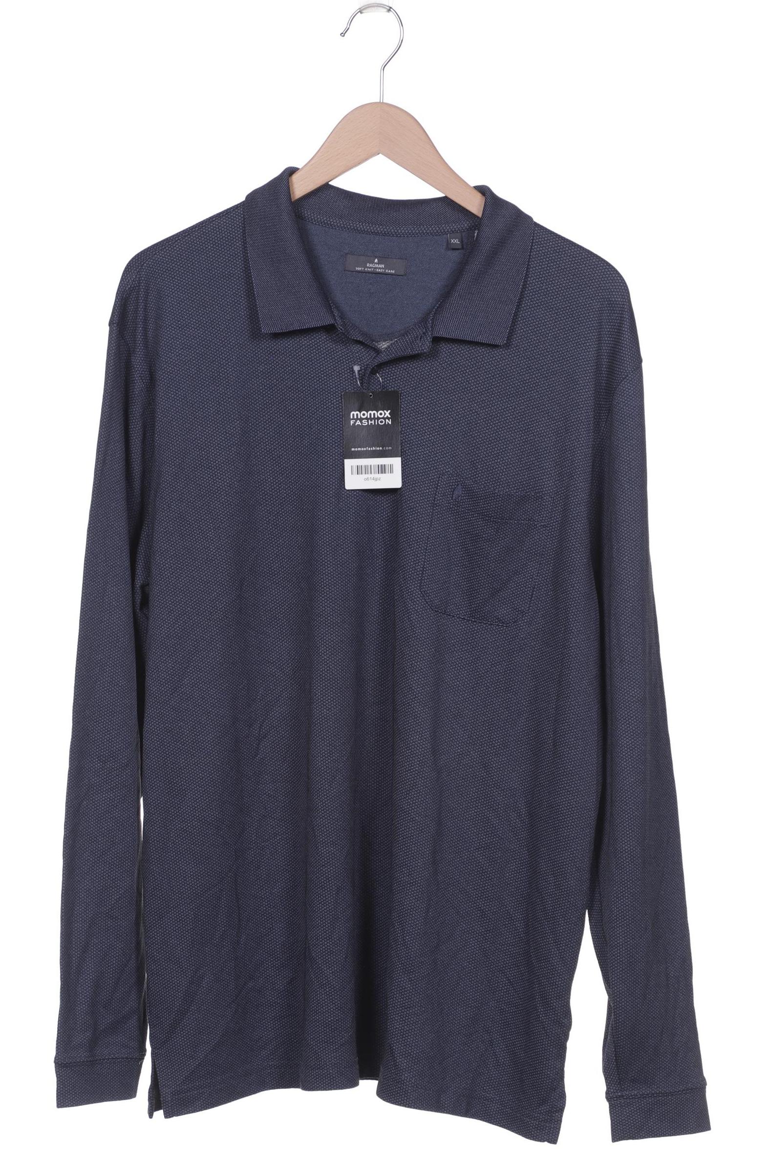 

ragman Herren Poloshirt, blau