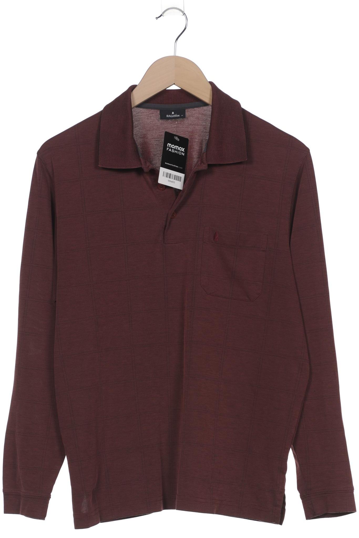 

ragman Herren Poloshirt, bordeaux, Gr. 46