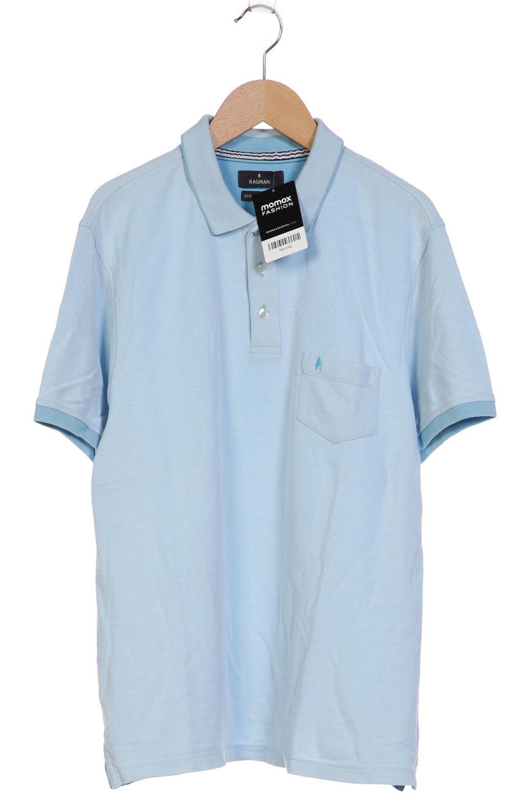

ragman Herren Poloshirt, hellblau, Gr. 48