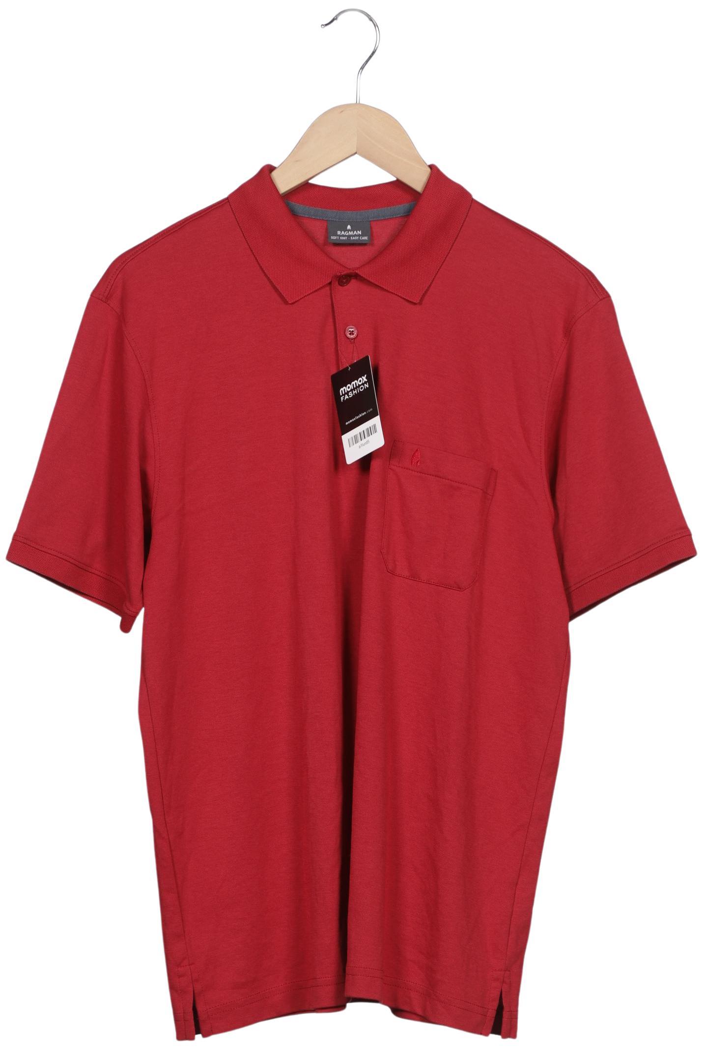 

ragman Herren Poloshirt, rot, Gr. 52