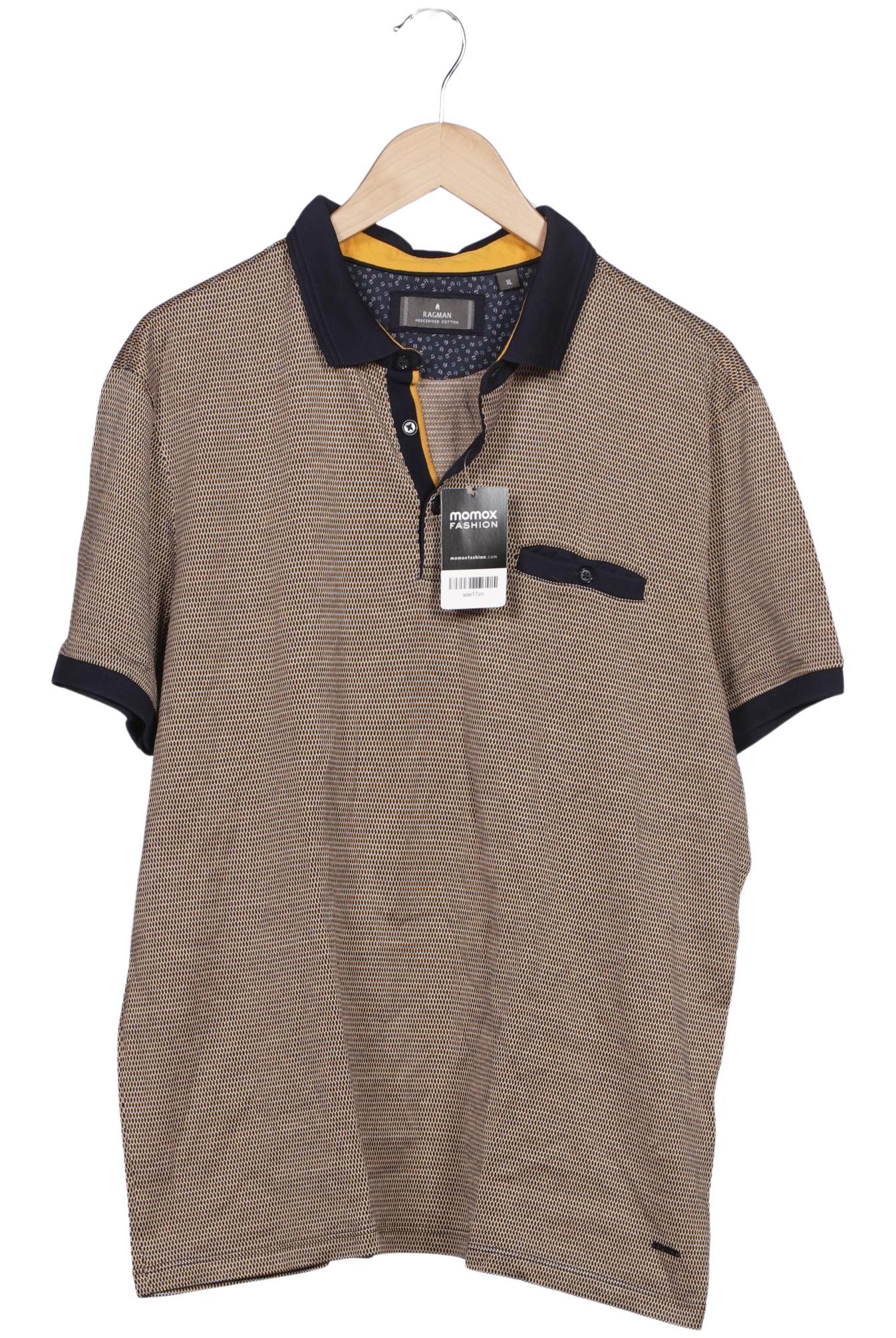 

ragman Herren Poloshirt, orange, Gr. 54