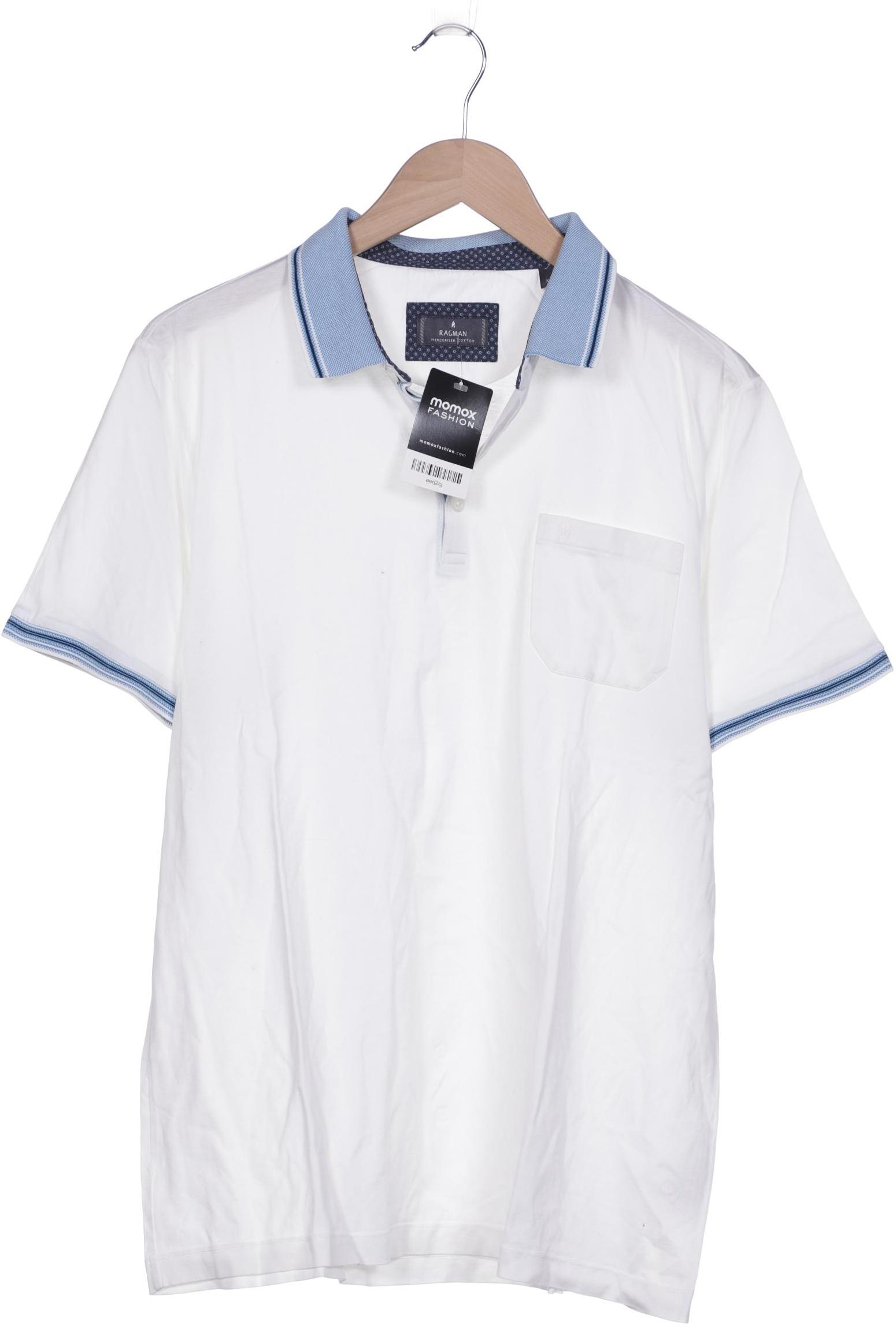 

ragman Herren Poloshirt, weiß