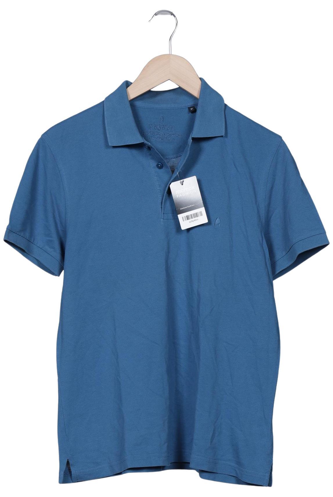 

ragman Herren Poloshirt, blau, Gr. 48