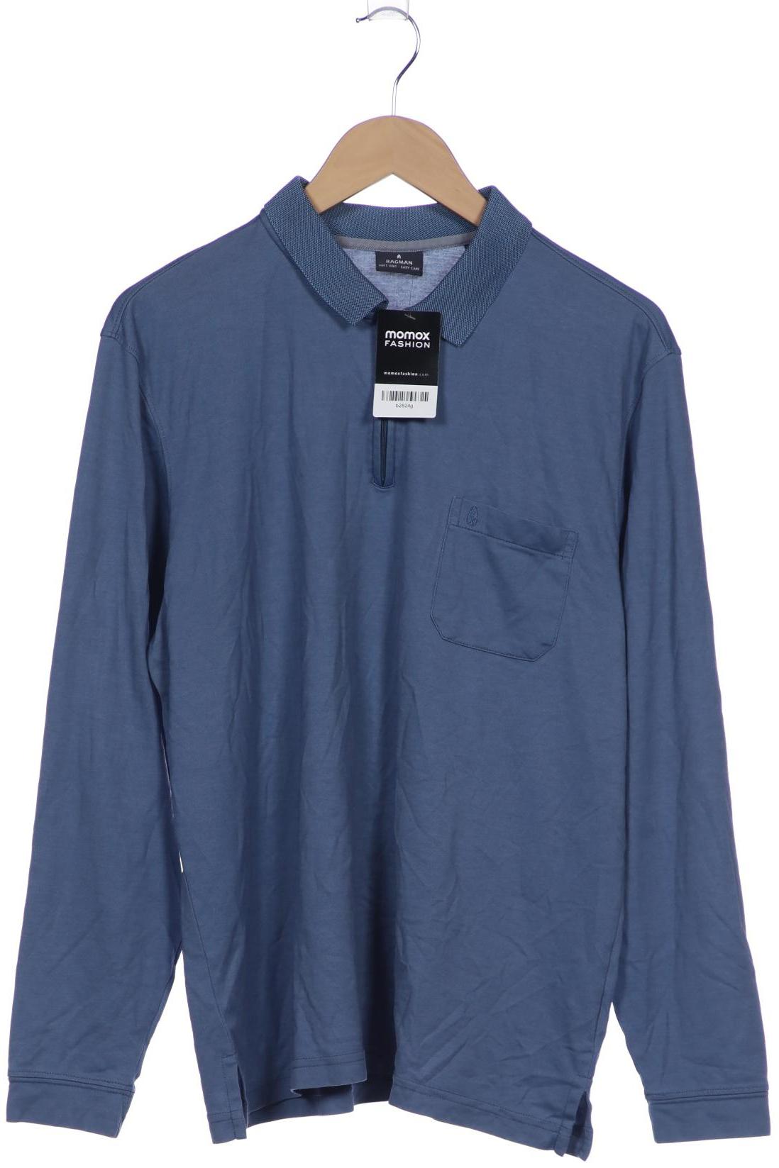 

ragman Herren Poloshirt, blau, Gr. 52