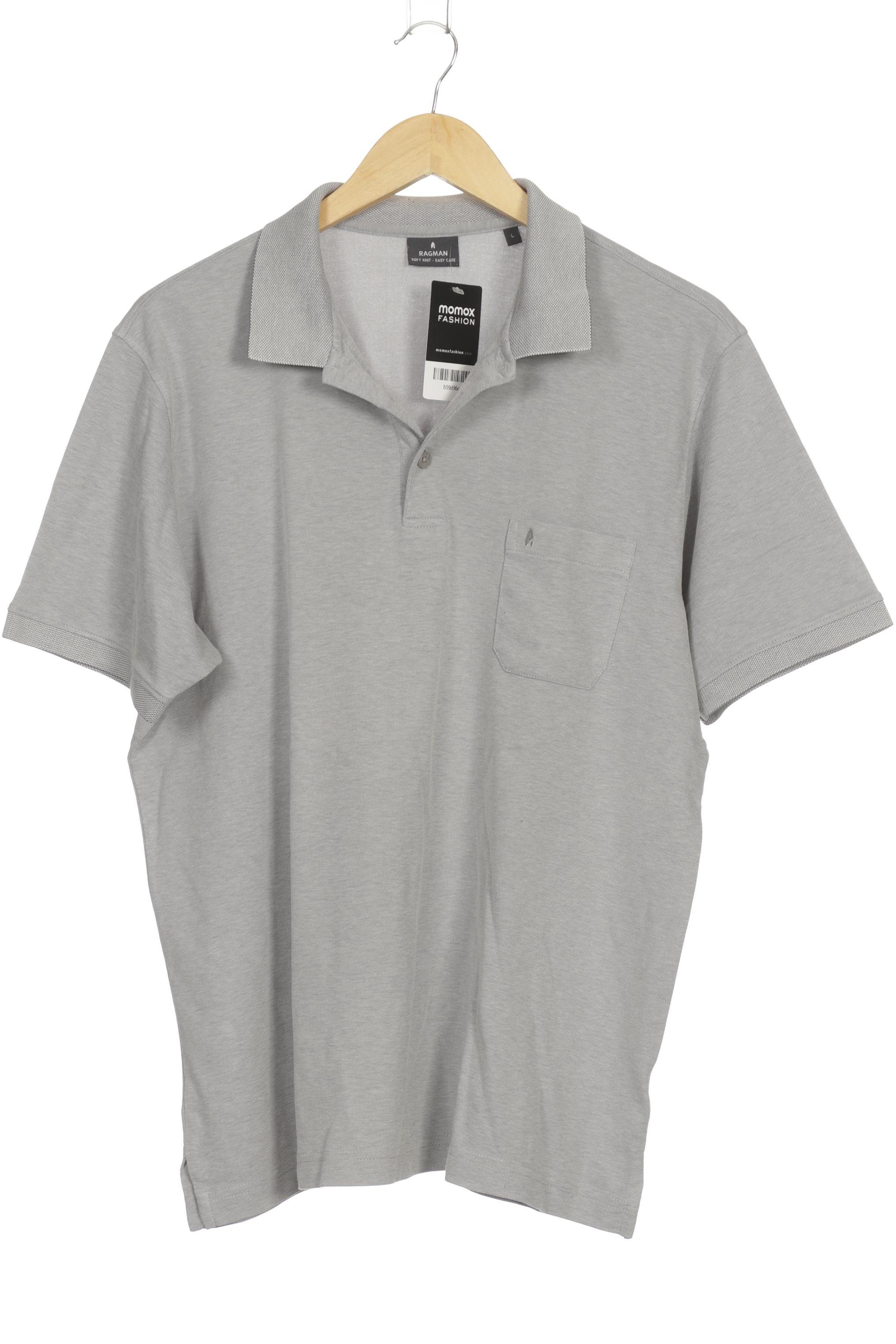 

ragman Herren Poloshirt, grau, Gr.