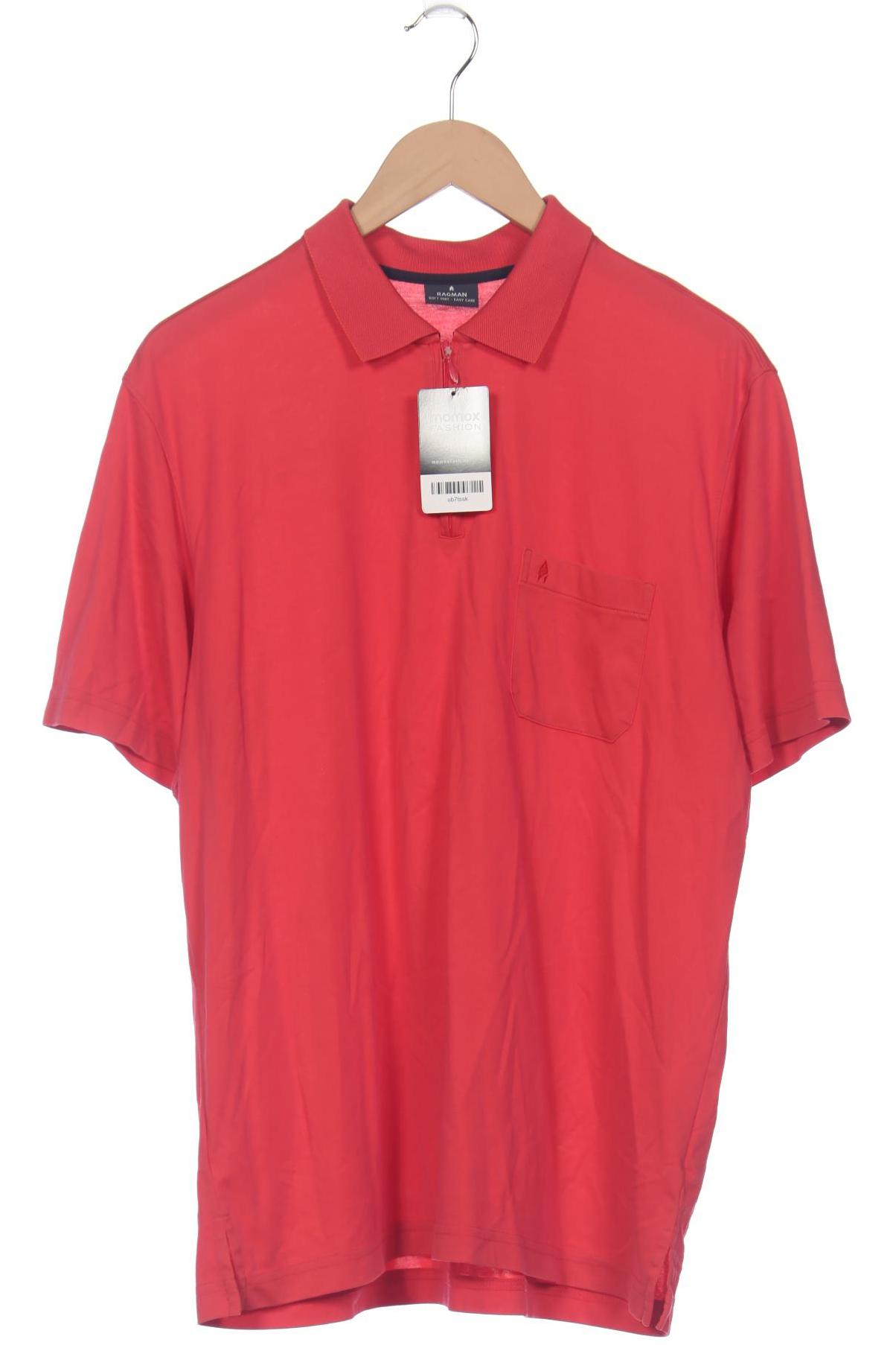 

ragman Herren Poloshirt, rot, Gr. 52