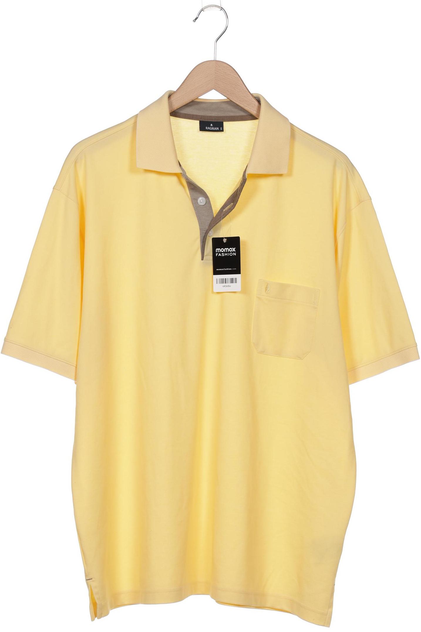 

ragman Herren Poloshirt, gelb, Gr. 56