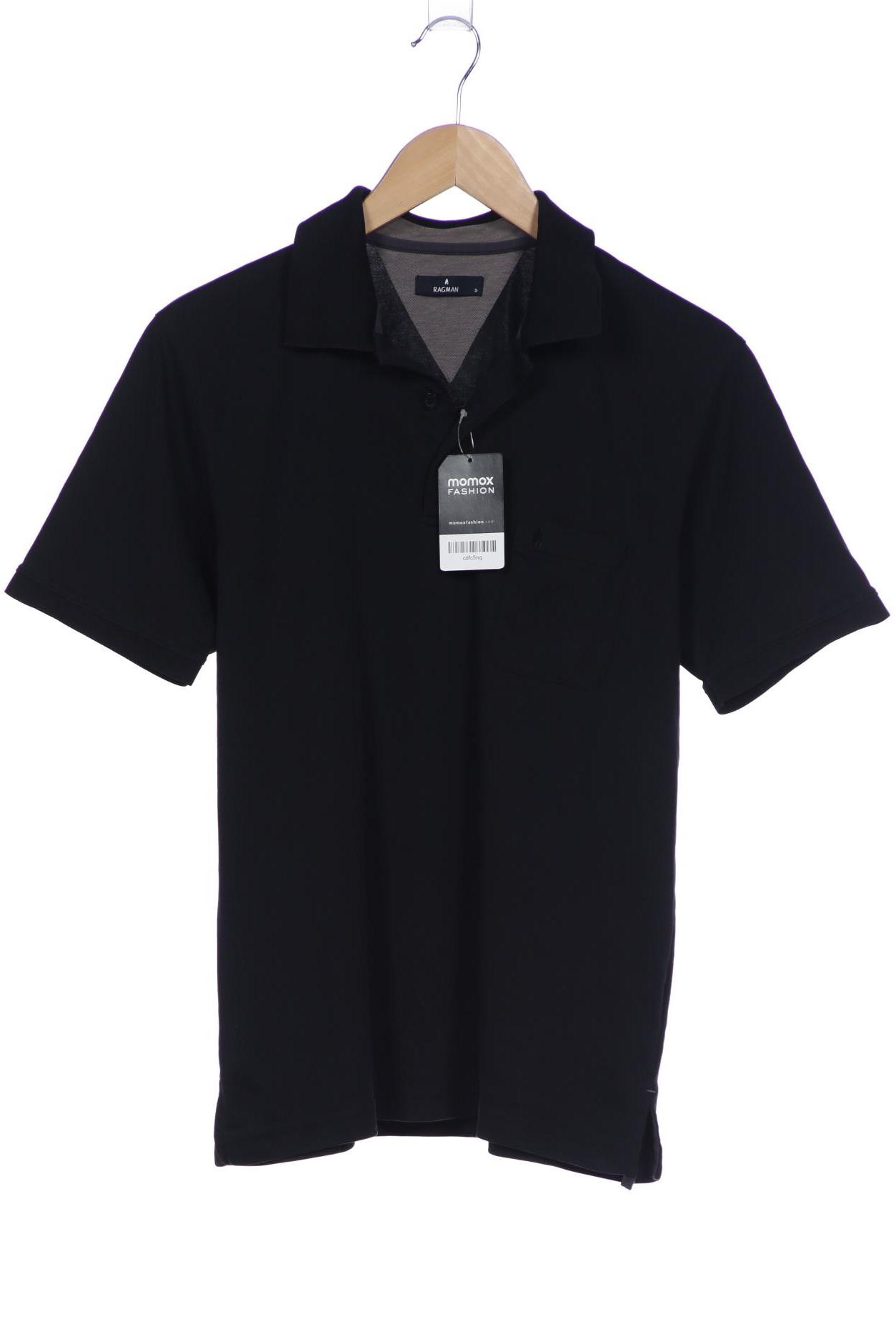 

ragman Herren Poloshirt, schwarz, Gr. 48
